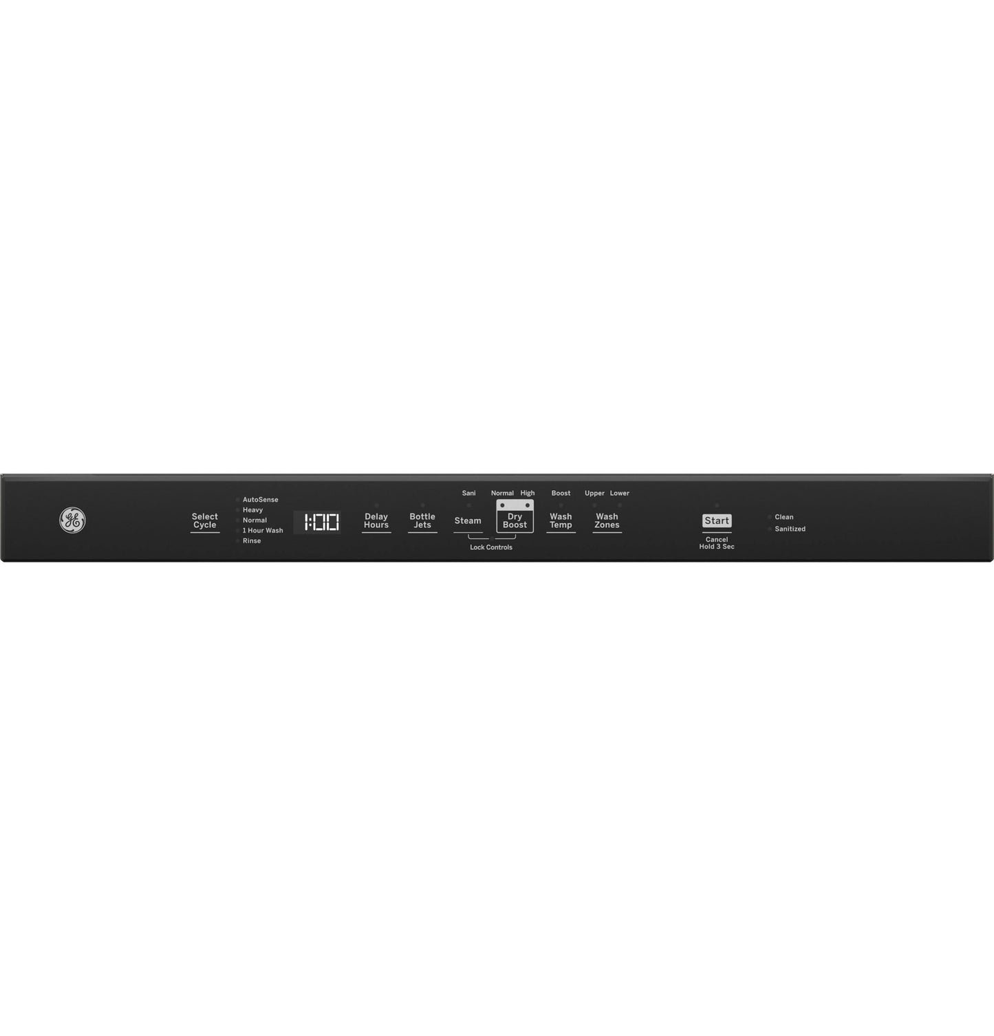GE® Top Control with Plastic Interior Dishwasher with Sanitize Cycle & Dry Boost