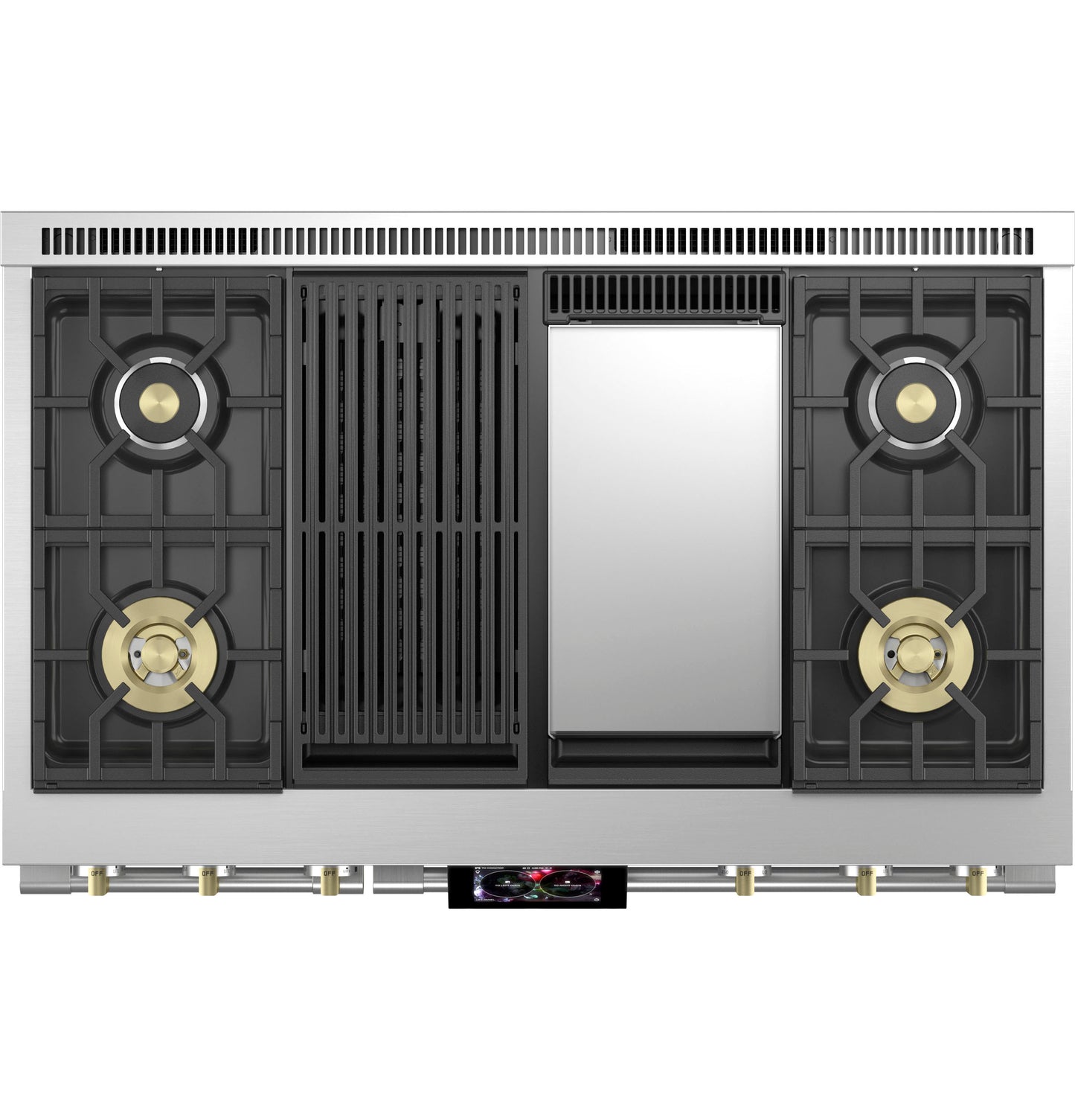 Monogram 48" Dual-Fuel Professional Range with 4 Burners, Grill, and Griddle (Natural Gas)