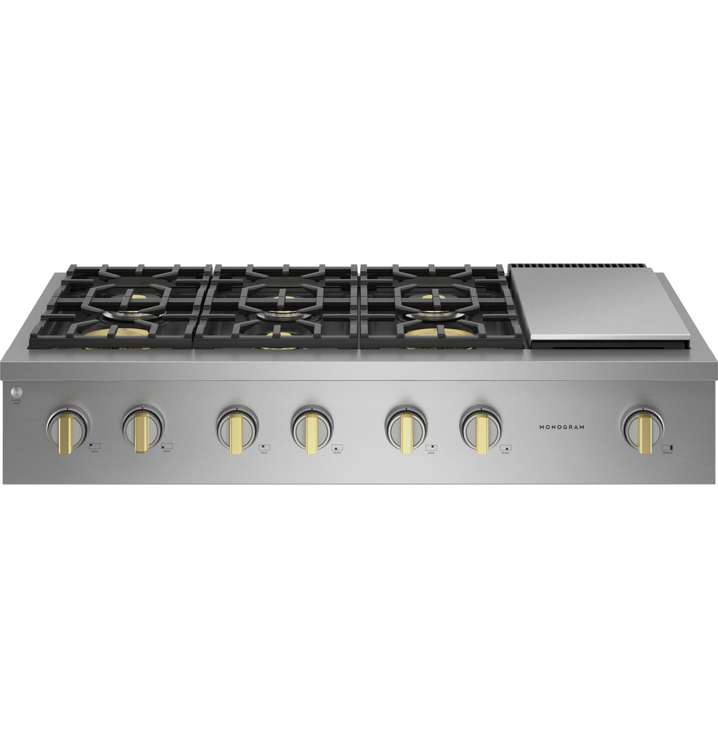 Monogram 48" Professional Gas Rangetop with 6 Burners and Griddle (Natural Gas)