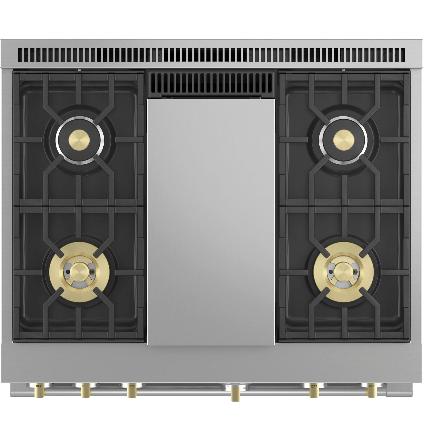 Monogram 36" All Gas Professional Range with 4 Burners and Griddle (Natural Gas)