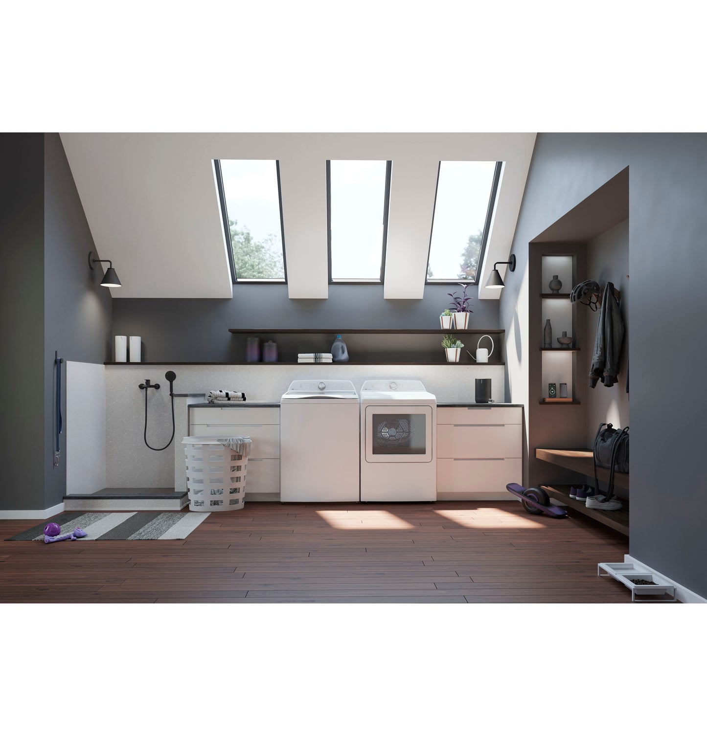 GE Profile™ 4.9 cu. ft. Capacity Washer with Smarter Wash Technology and FlexDispense™