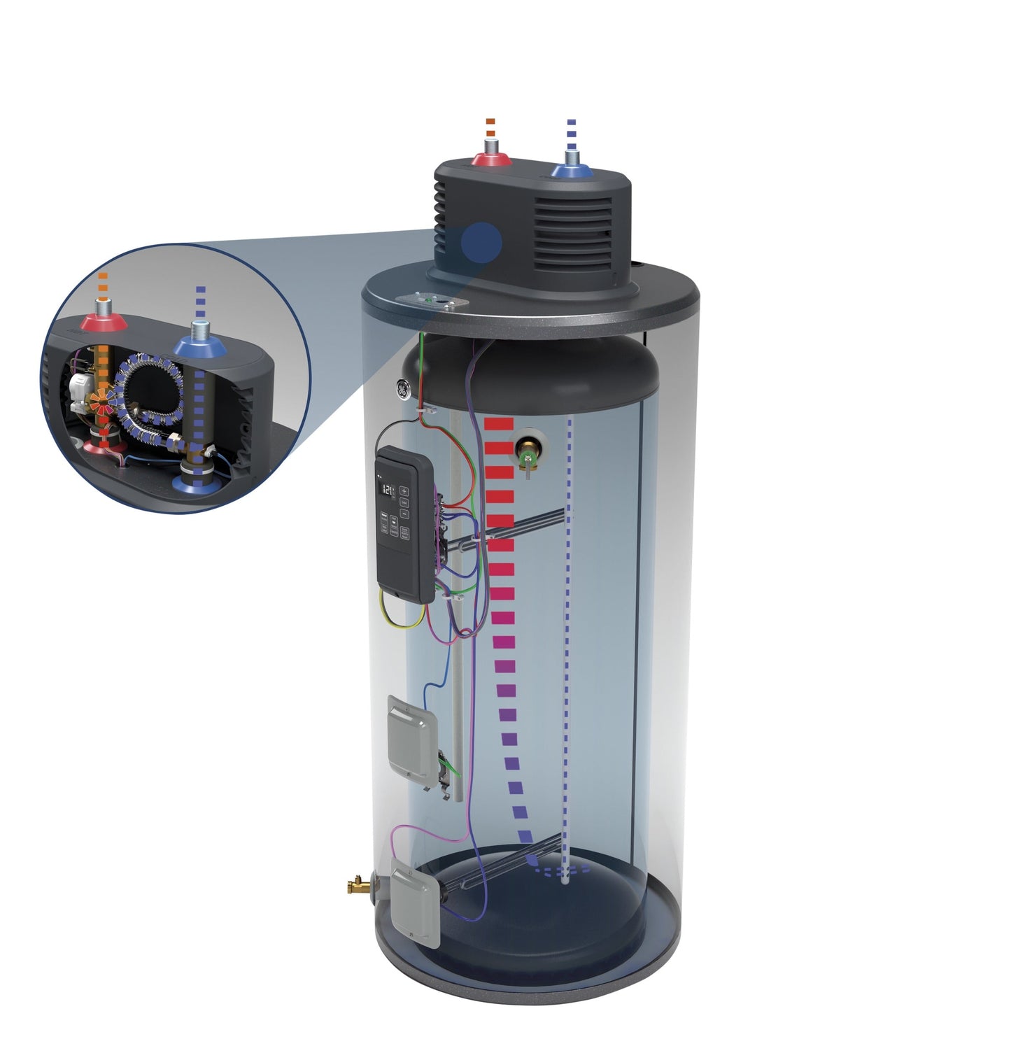 GE® Smart 50 Gallon Electric Water Heater with Flexible Capacity