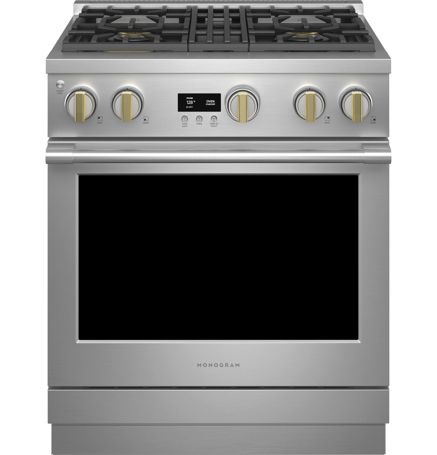 Monogram 30" All Gas Professional Range with 4 Burners (Natural Gas)