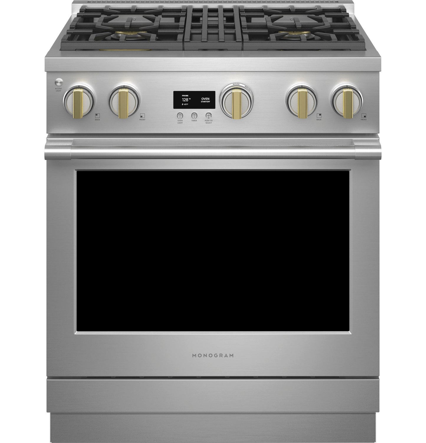 Monogram 30" Dual-Fuel Professional Range with 4 Burners (Natural Gas)