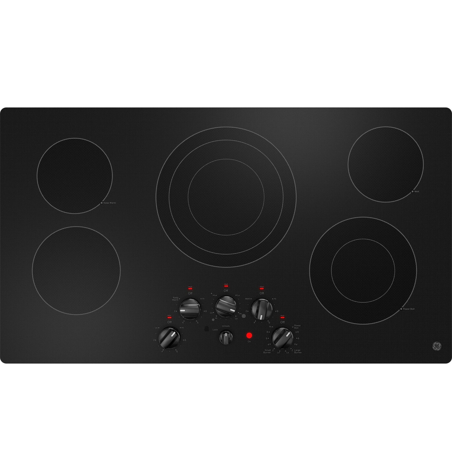 GE® 36" Built-In Knob Control Electric Cooktop