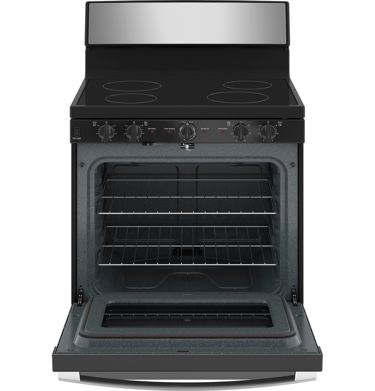 GE® ENERGY STAR® 30” Free-Standing Electric Radiant Smooth Cooktop Range