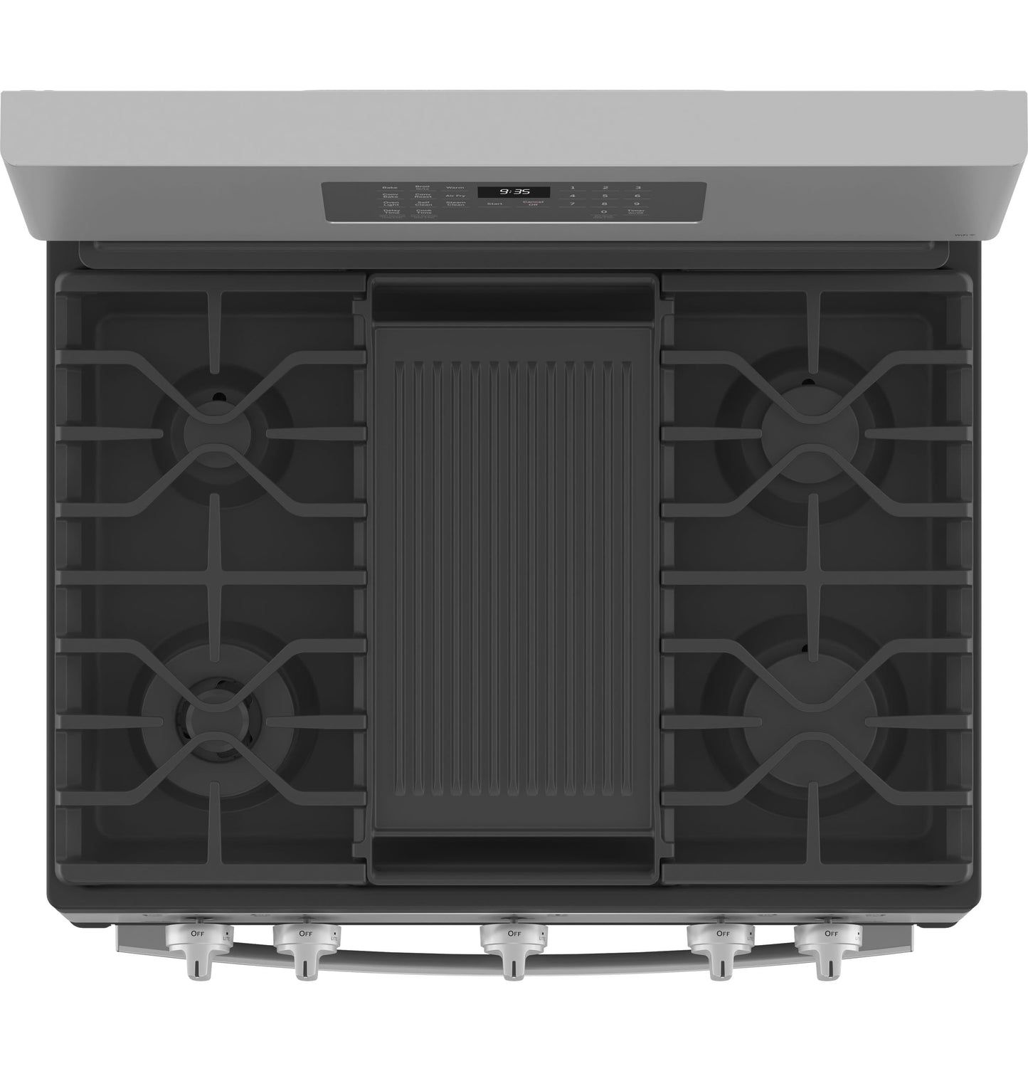 GE Profile™ Smart 30" Free-Standing Self Clean Gas Fingerprint Resistant Range with No Preheat Air Fry