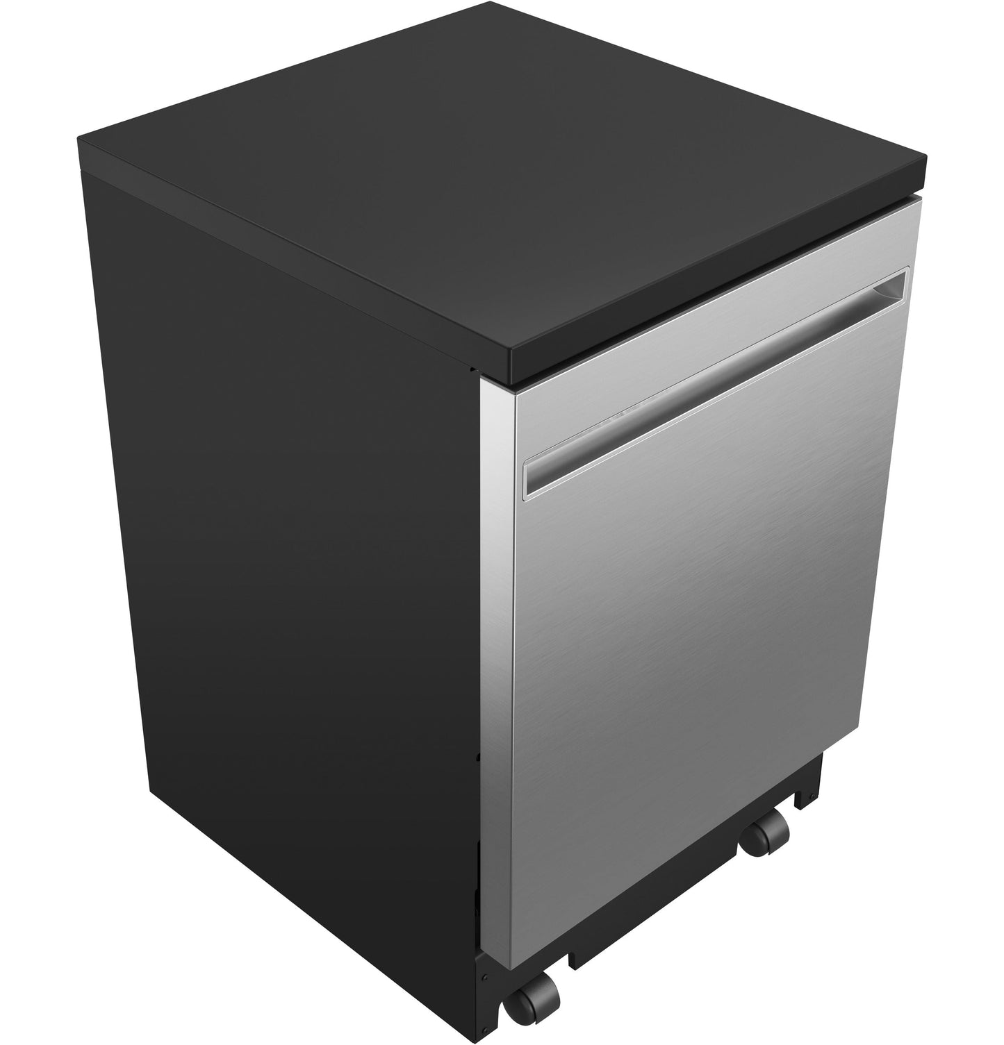 GE® 24" Stainless Steel Interior Portable Dishwasher with Sanitize Cycle