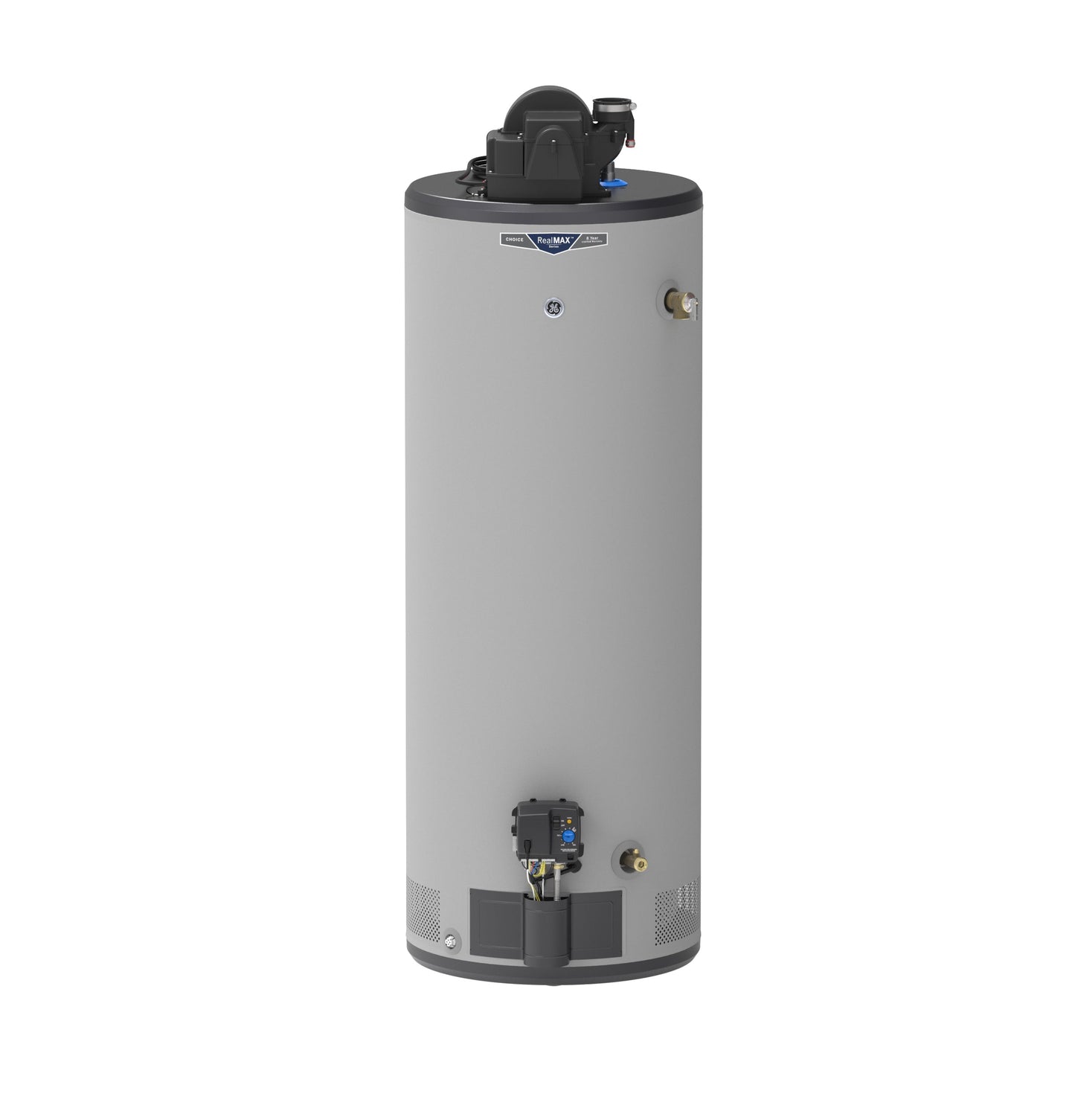 GE RealMAX Choice 50-Gallon Tall Liquid Propane Power Vent Low-NOx Water Heater