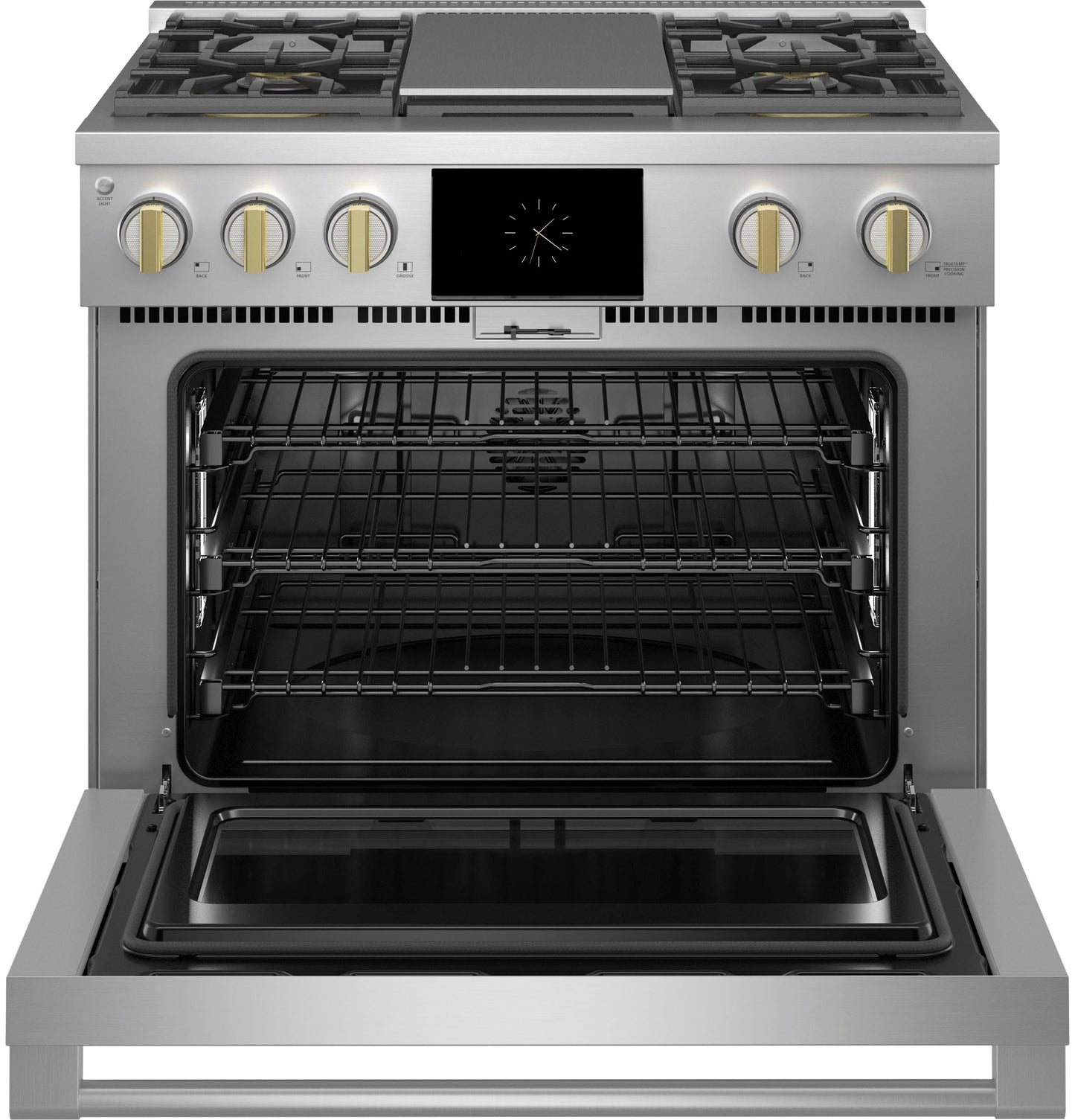 Monogram 36" Dual-Fuel Professional Range with 4 Burners and Griddle (Natural Gas)