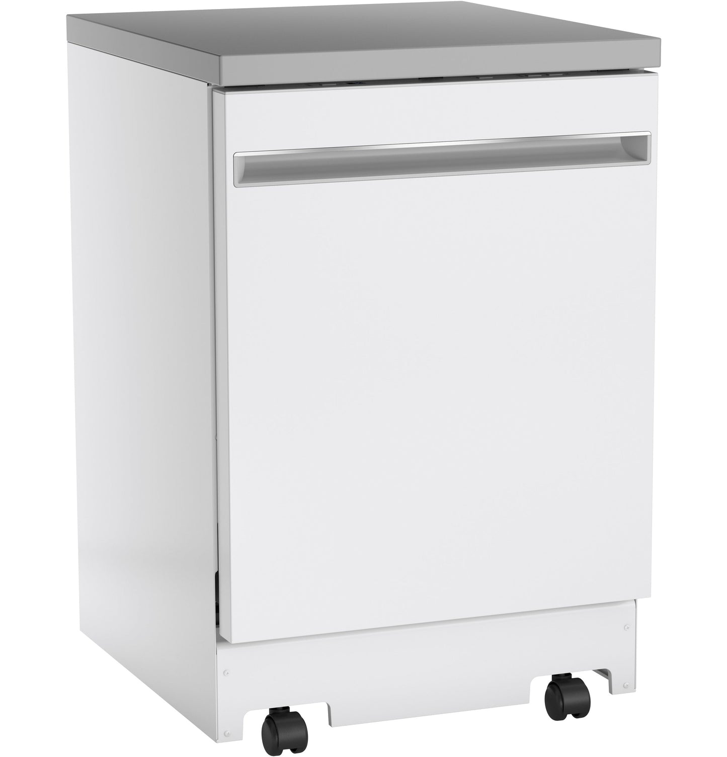 GE® 24" Stainless Steel Interior Portable Dishwasher with Sanitize Cycle