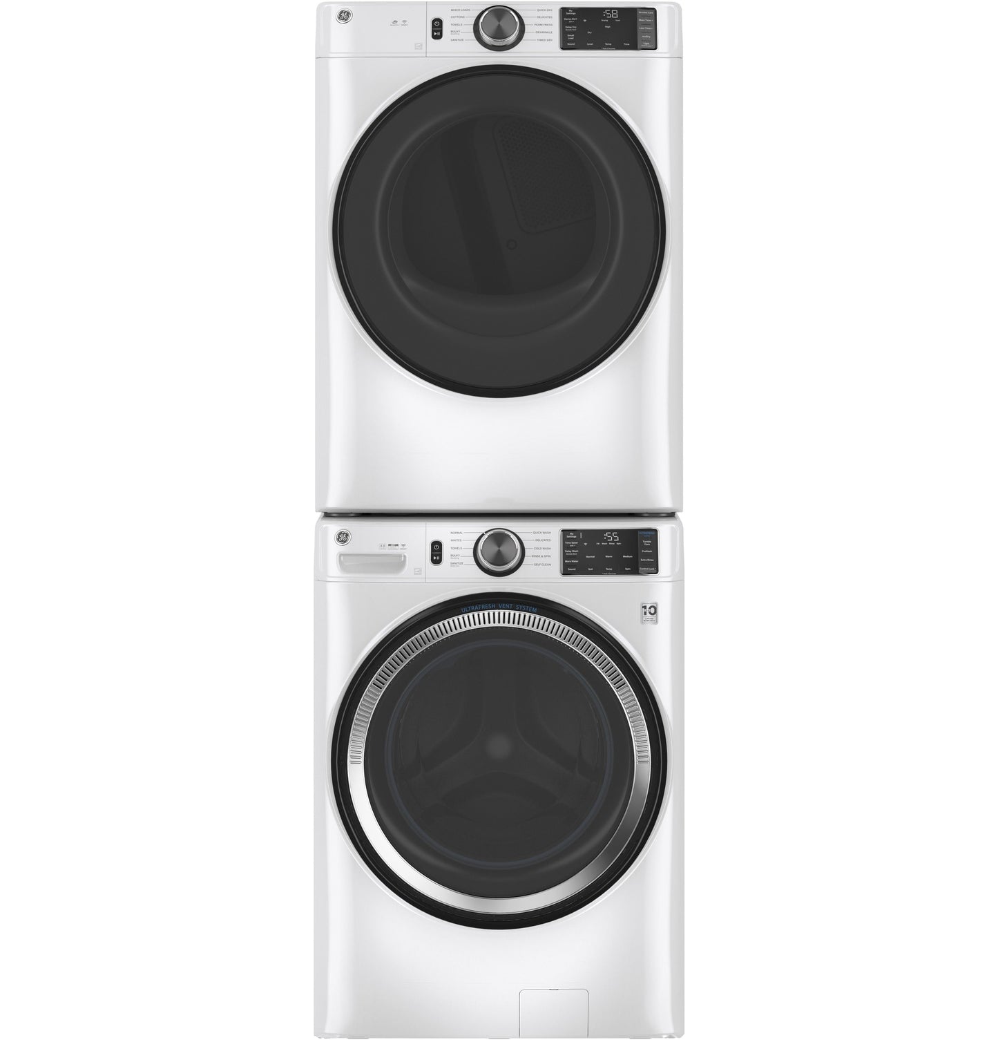 GE® 7.8 cu. ft. Capacity Smart Front Load Electric Dryer with Sanitize Cycle