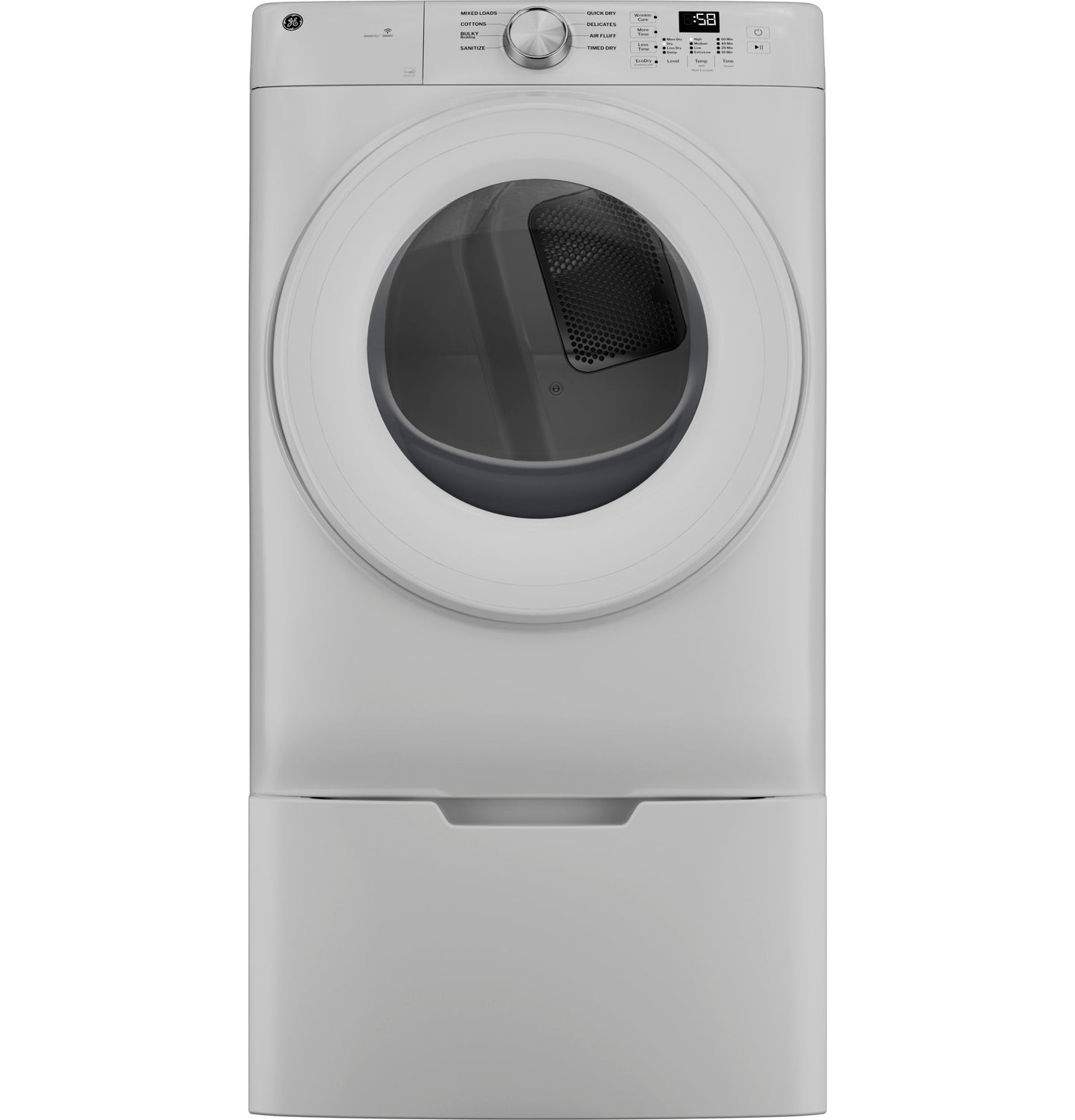 GE® ENERGY STAR® 7.8 cu. ft. Capacity Smart Front Load Gas Dryer