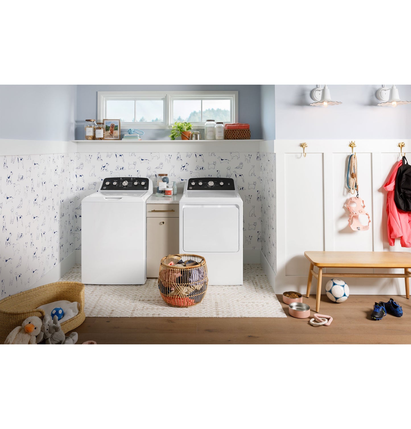 GE® 4.6 cu. ft. Capacity Washer with Stainless Steel Basket,Cold Plus and Wash Boost