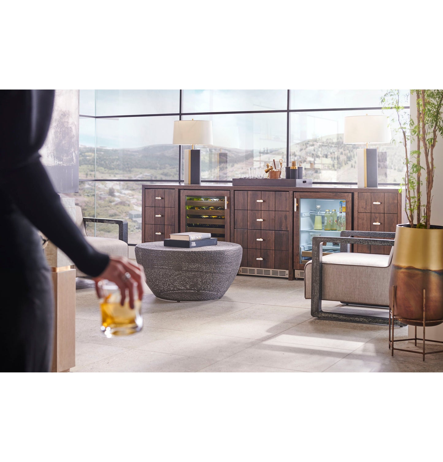 Monogram Stainless Steel Beverage Center