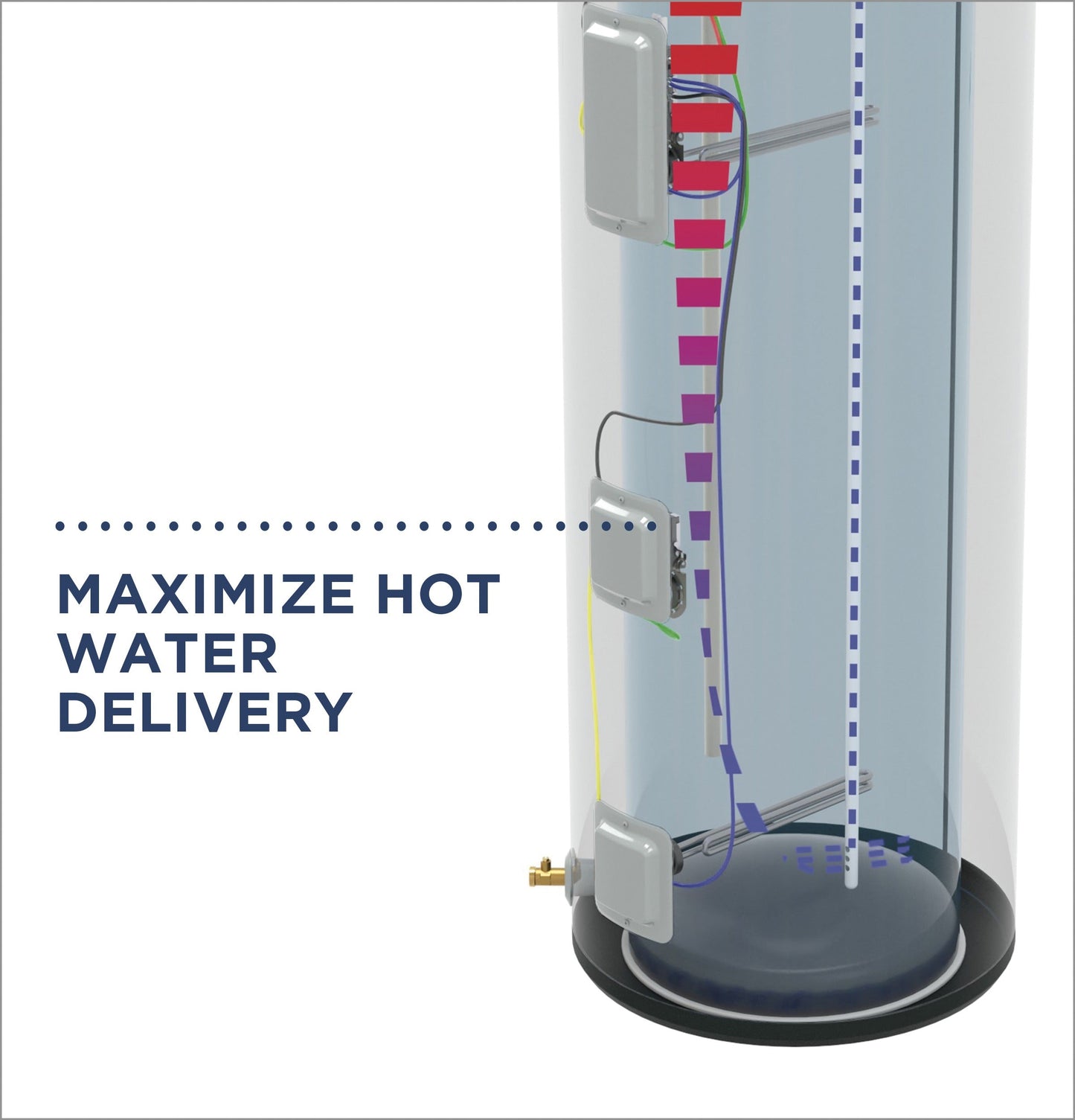 GE® Smart 40 Gallon Electric Water Heater with Flexible Capacity