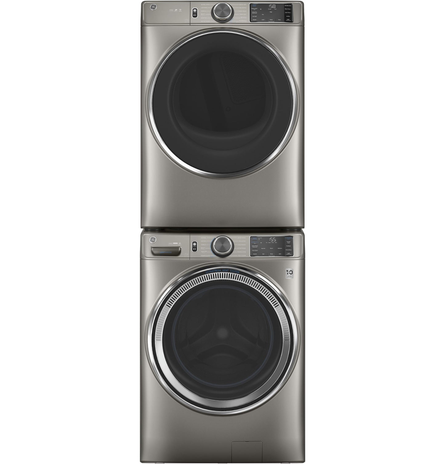 GE® ENERGY STAR® 7.8 cu. ft. Capacity Smart Front Load Gas Dryer with Steam and Sanitize Cycle