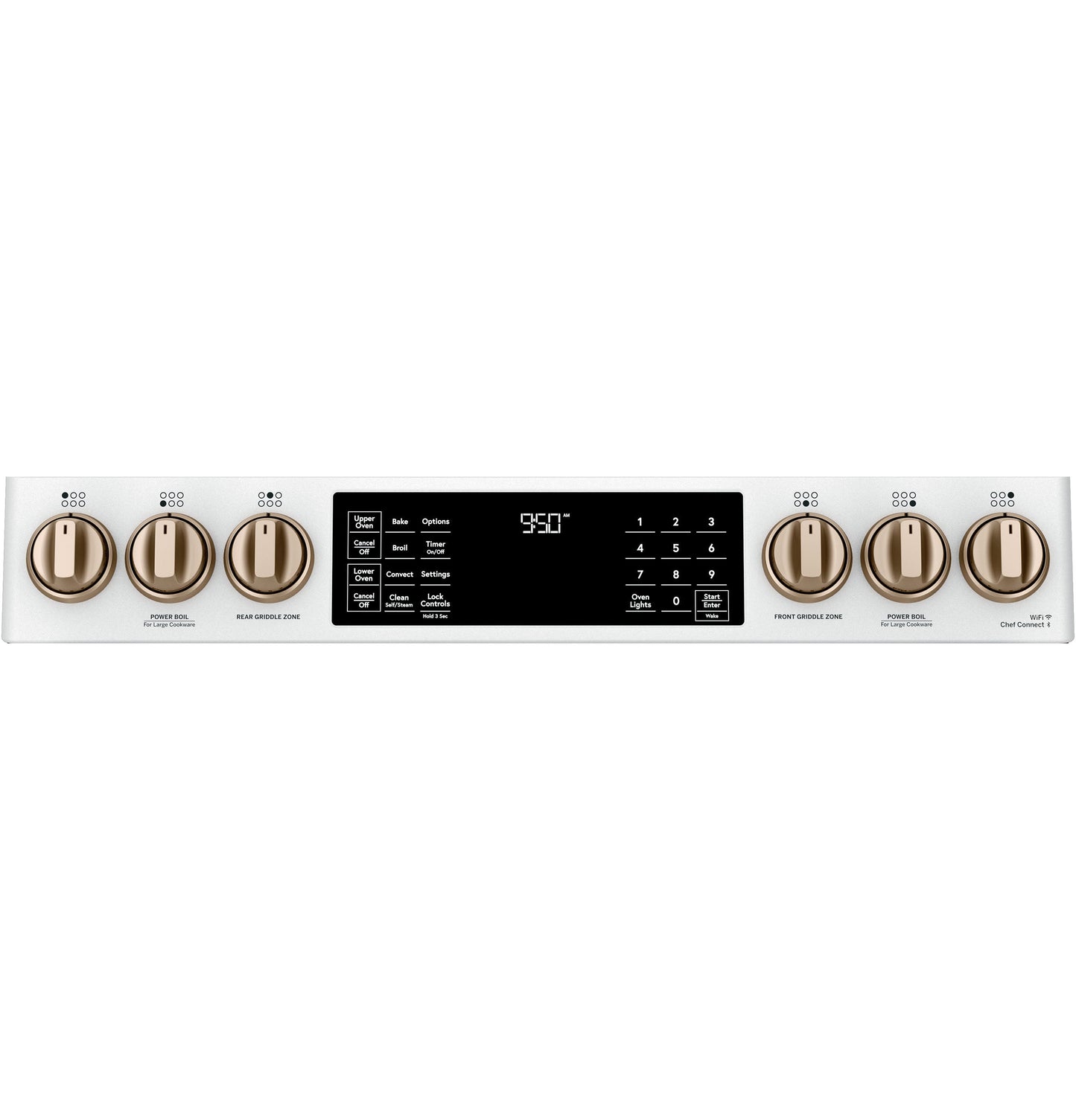 Café™ 30" Smart Slide-In, Front-Control, Dual-Fuel, Double-Oven Range with Convection