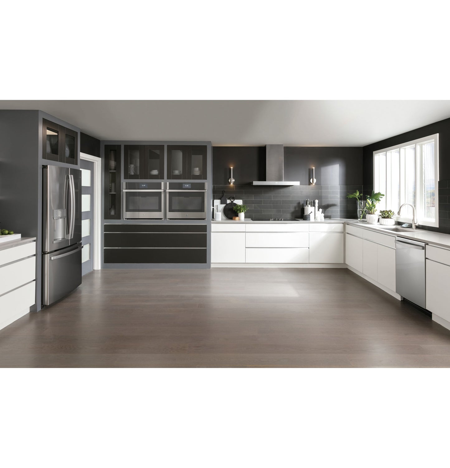 GE Profile™ Series ENERGY STAR® 22.1 Cu. Ft. Counter-Depth Fingerprint Resistant French-Door Refrigerator with Hands-Free AutoFill