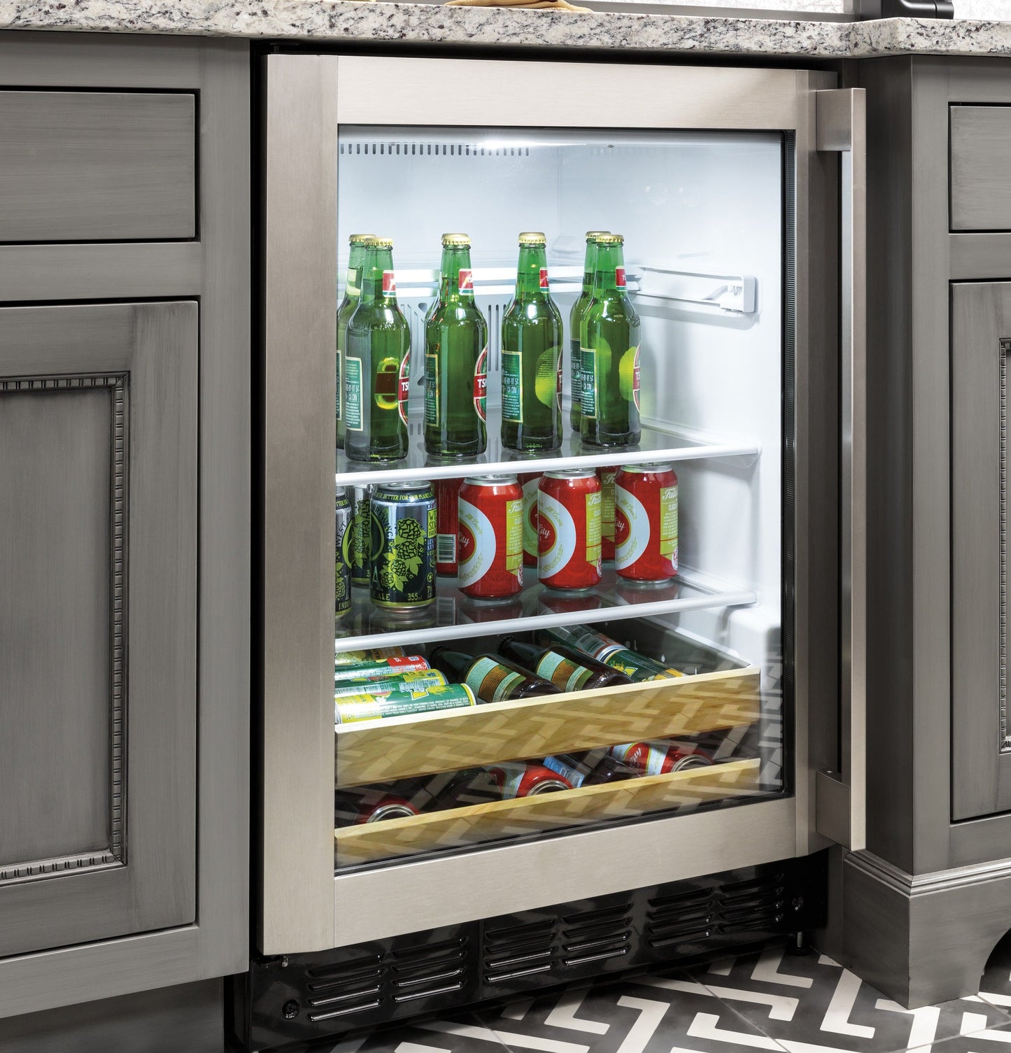 Monogram Stainless Steel Beverage Center
