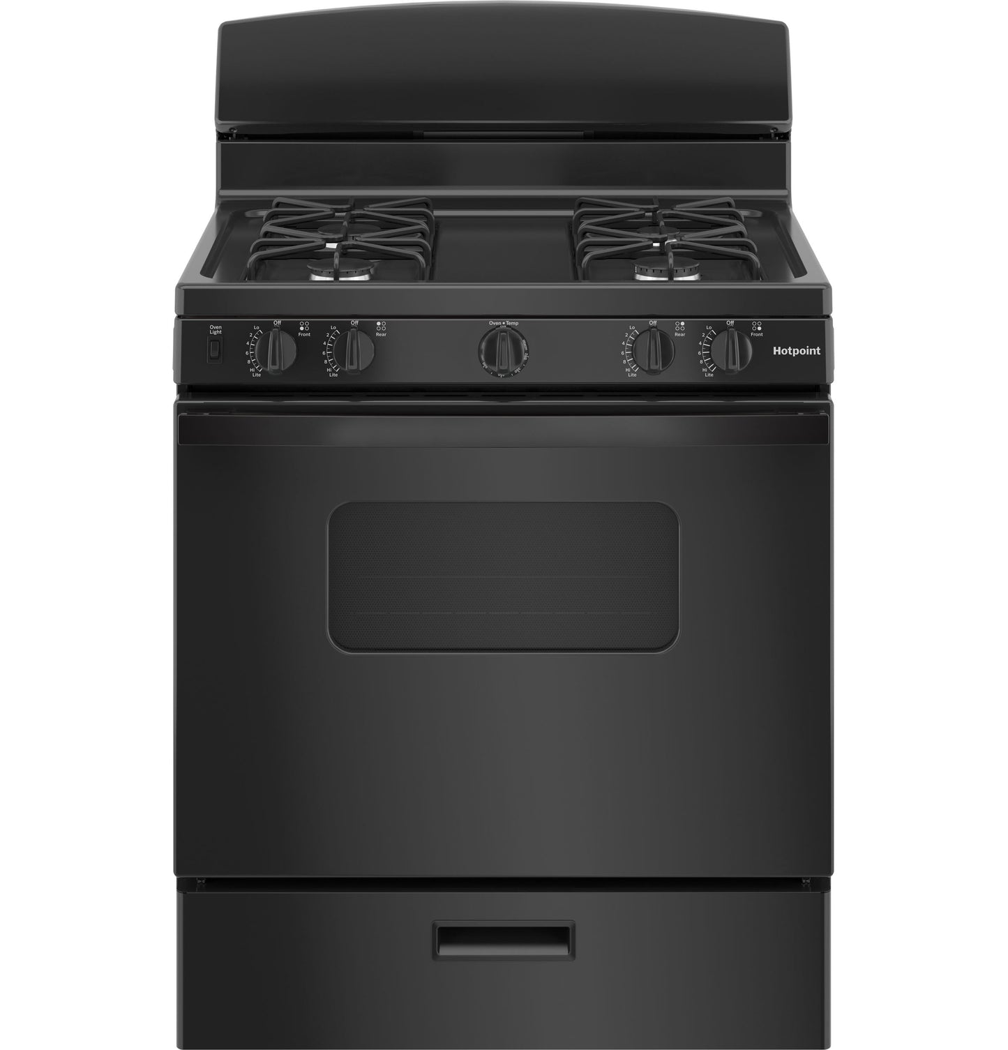 Hotpoint® 30" Free-Standing Front Control Gas Range