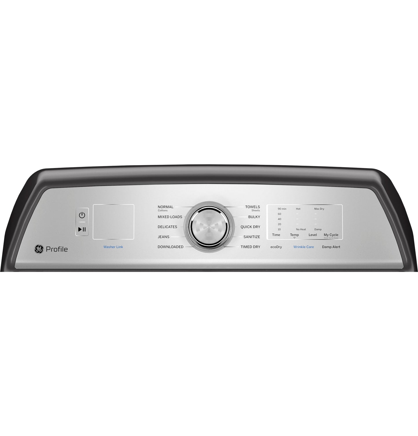 GE Profile™ 7.4 cu. ft. Capacity aluminized alloy drum Electric Dryer with Sanitize Cycle and Sensor Dry