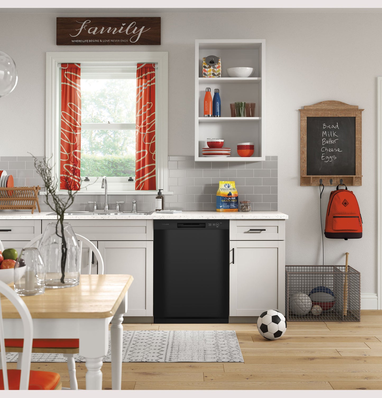 Hotpoint® Two Button Dishwasher with Plastic Interior