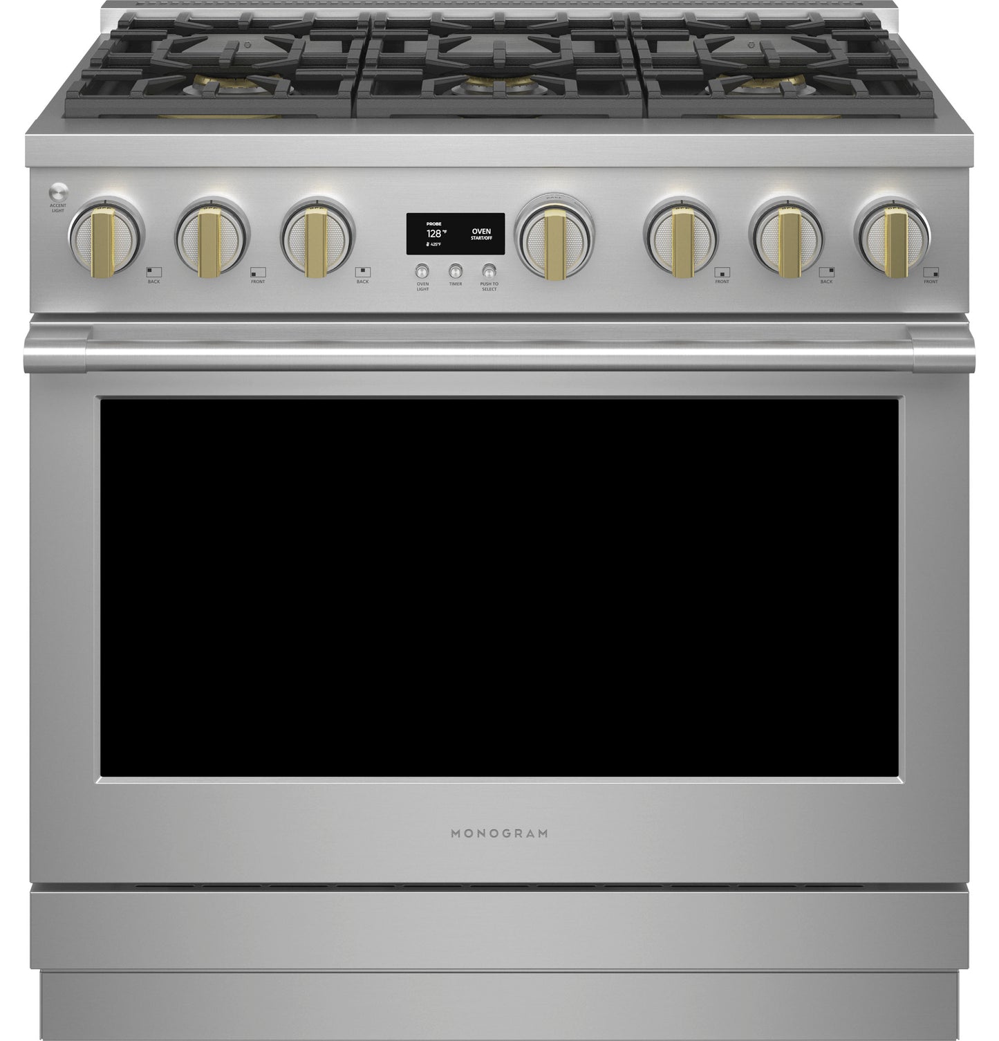 Monogram 36" All Gas Professional Range with 6 Burners (Natural Gas)