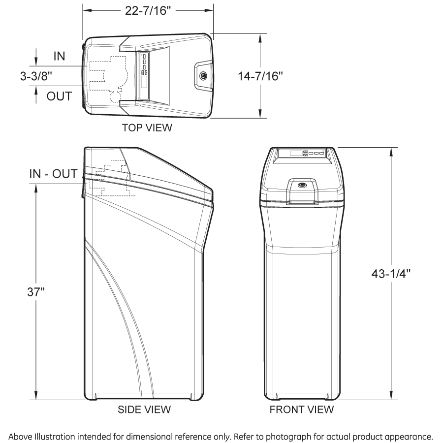 GE® 30,000 Grain Water Softener