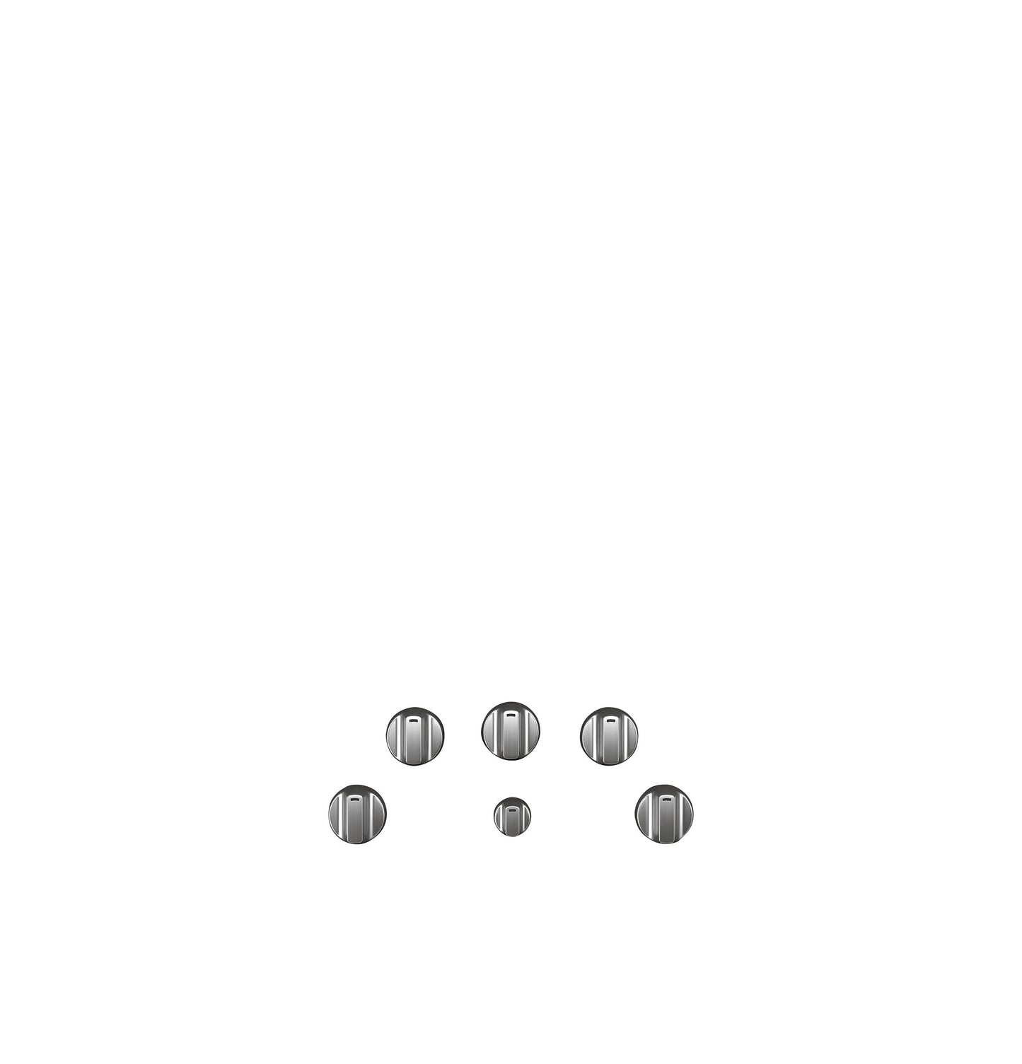 Café™ 5 Electric Cooktop Knobs - Brushed Stainless