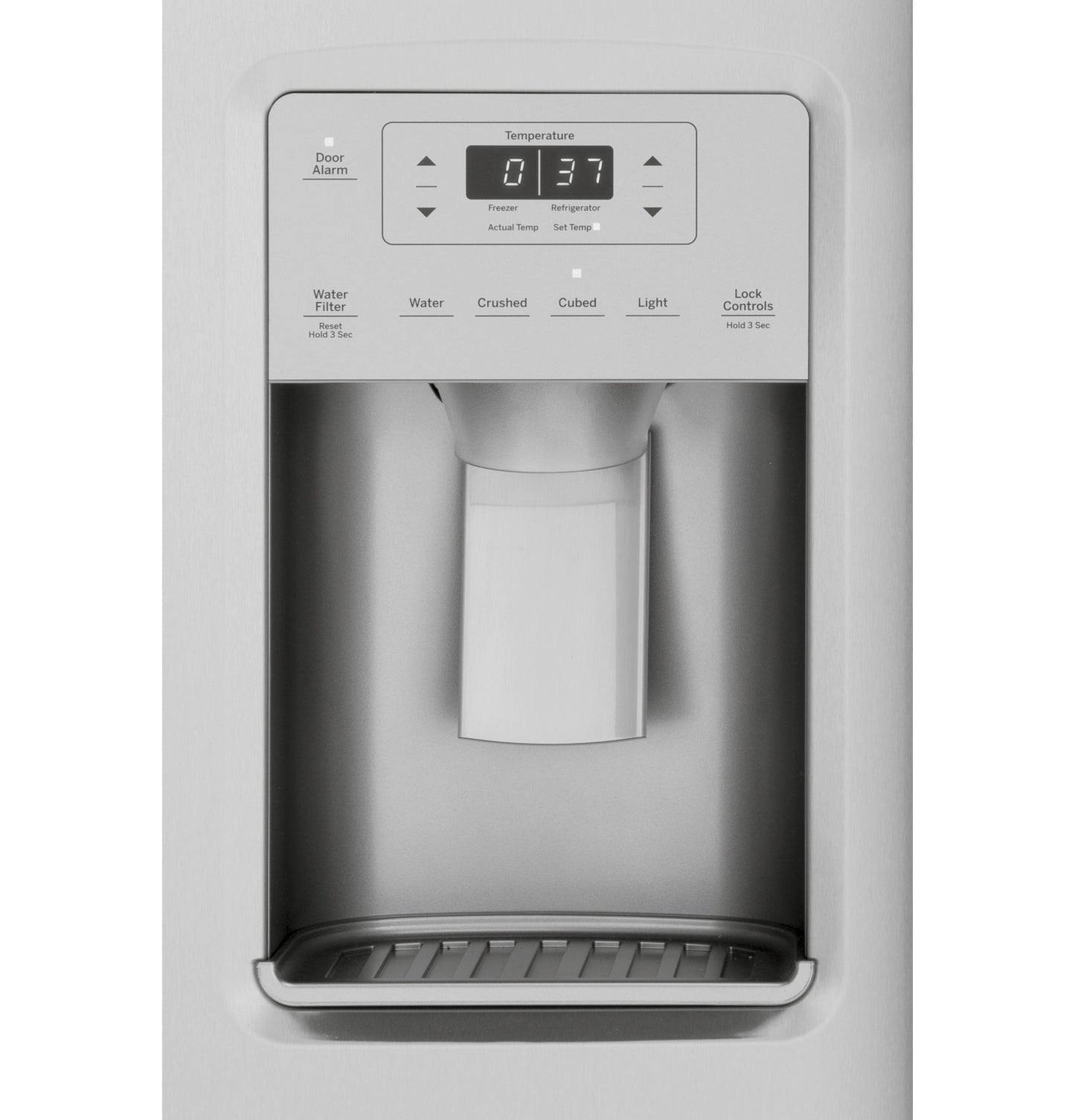 GE® 25.1 Cu. Ft. Fingerprint Resistant Side-By-Side Refrigerator