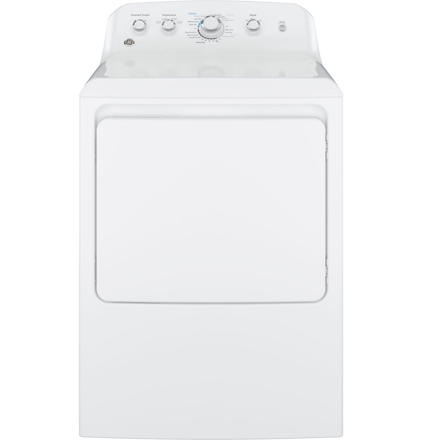 GE® 7.2 cu. ft. Capacity aluminized alloy drum Gas Dryer