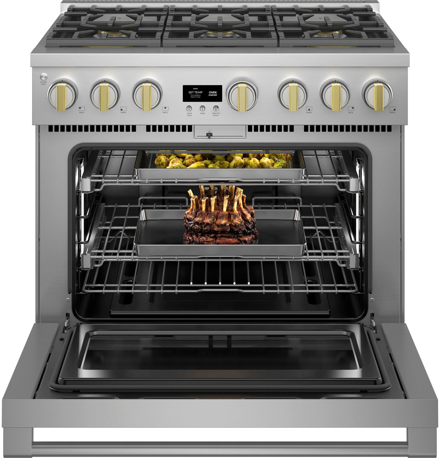 Monogram 36" All Gas Professional Range with 6 Burners (Natural Gas)