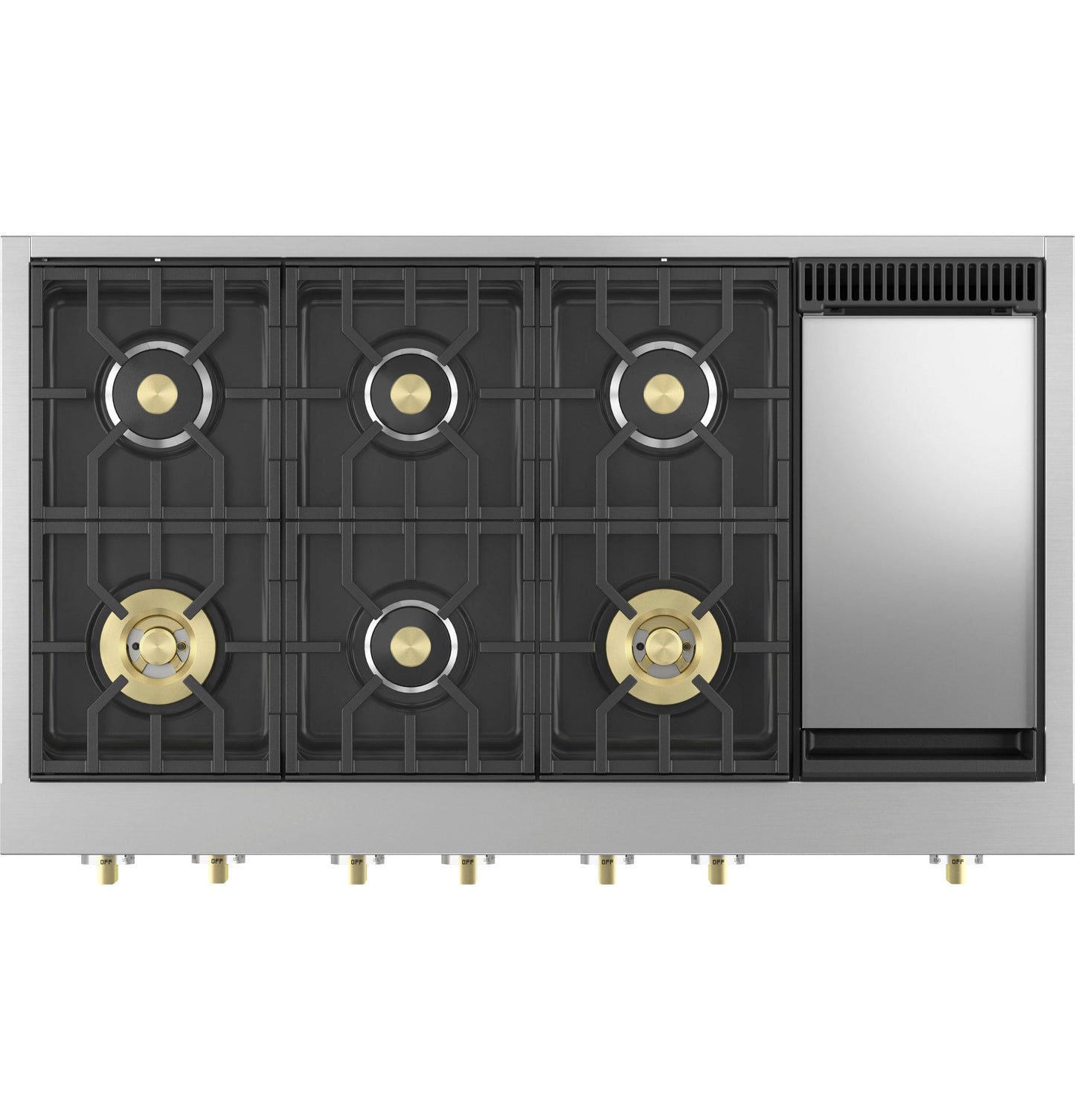 Monogram 48" Professional Gas Rangetop with 6 Burners and Griddle (Natural Gas)