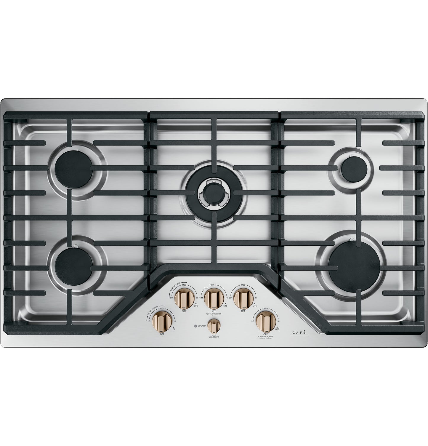 Café™ 5 Gas Cooktop Knobs - Brushed Bronze
