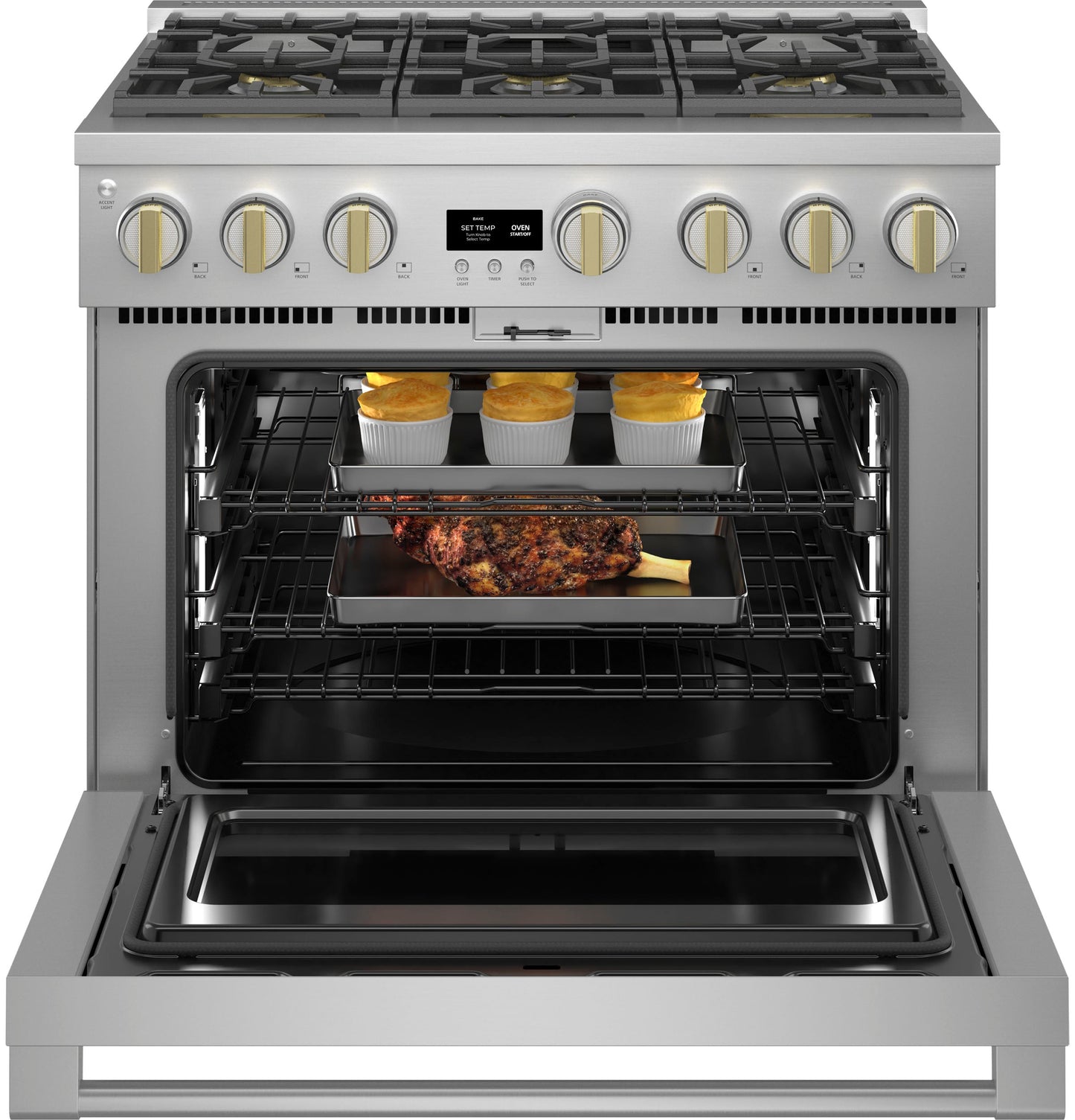 Monogram 36" Dual-Fuel Professional Range with 6 Burners (Natural Gas)