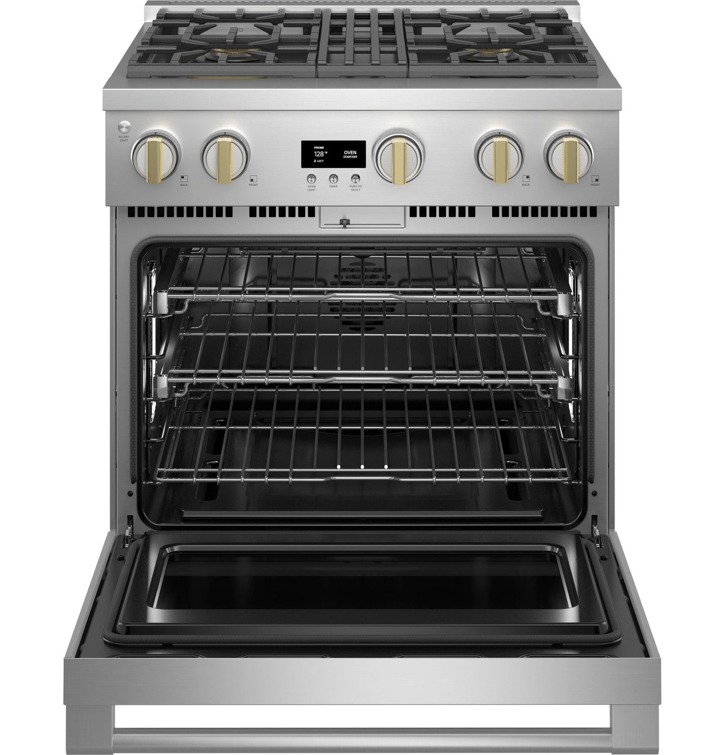 Monogram 30" All Gas Professional Range with 4 Burners (Natural Gas)