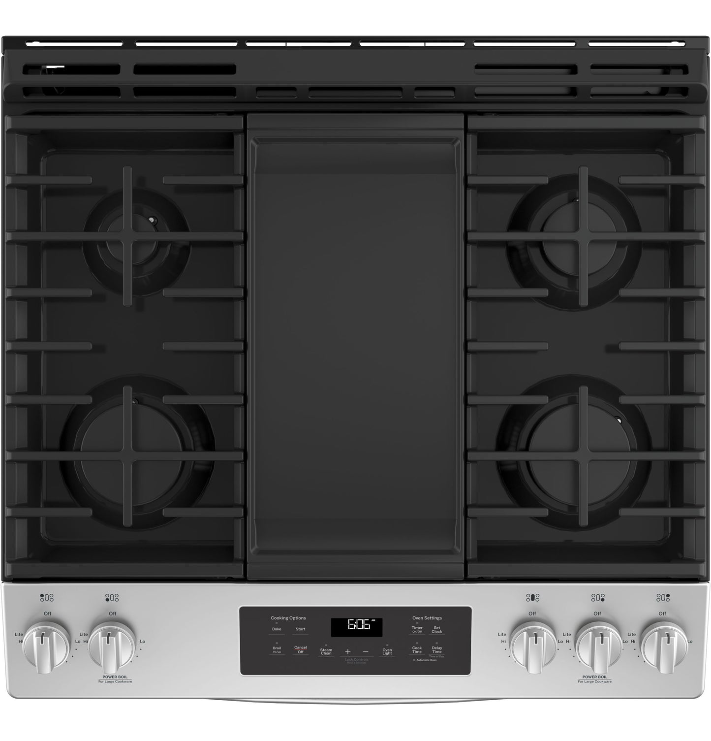 GE® 30" Slide-In Front Control Gas Range