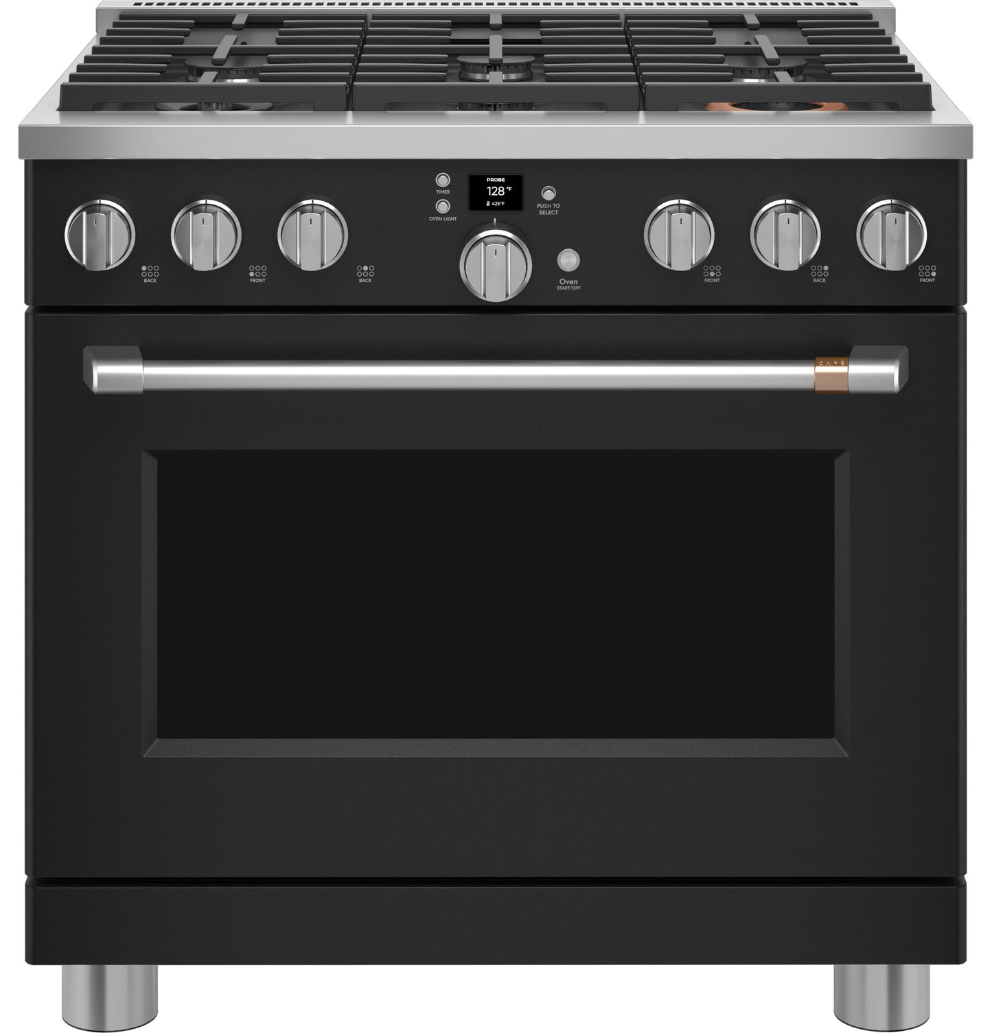 Café™ 36" Smart All-Gas Commercial-Style Range with 6 Burners (Natural Gas)
