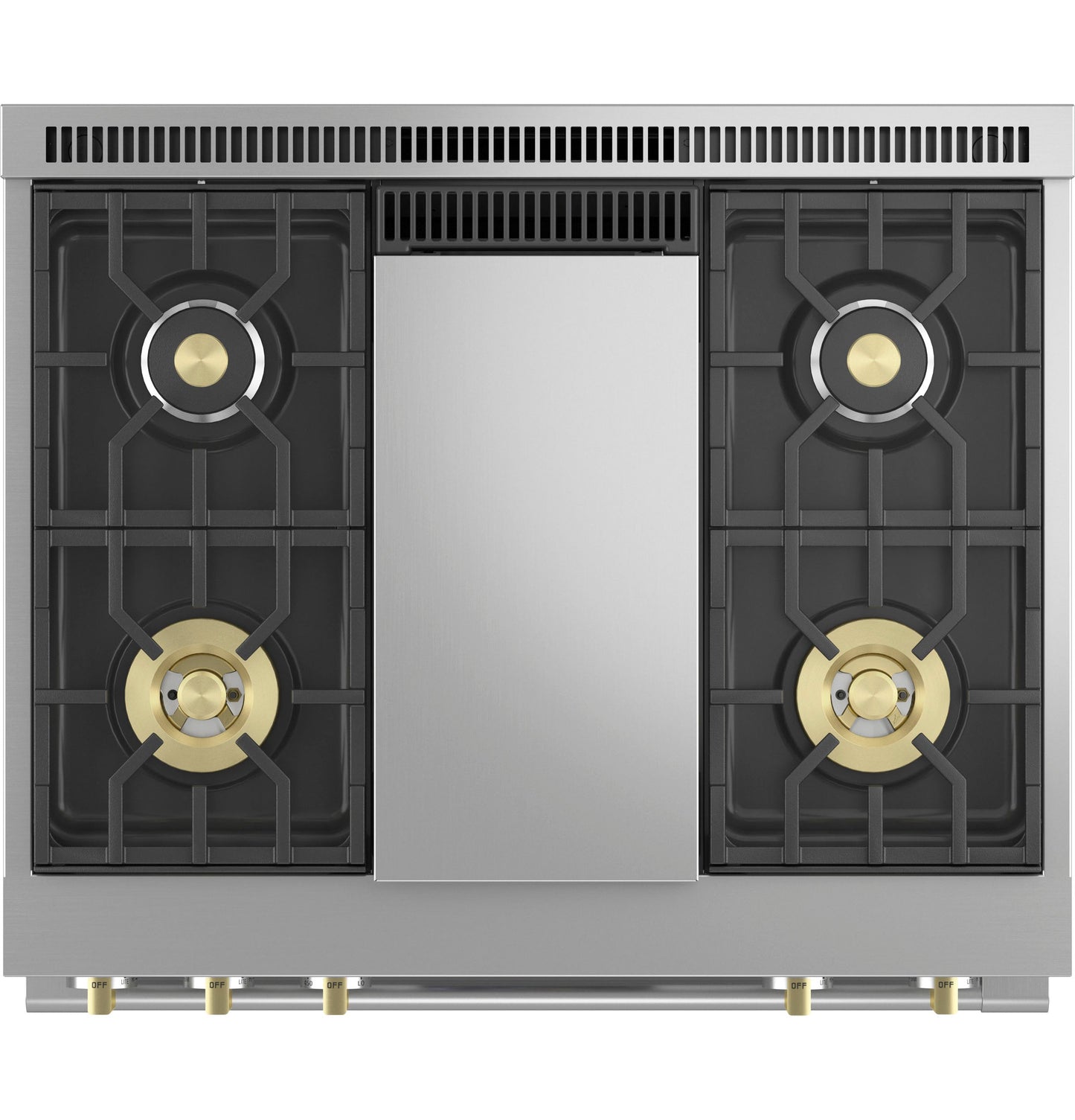 Monogram 36" Dual-Fuel Professional Range with 4 Burners and Griddle (Natural Gas)
