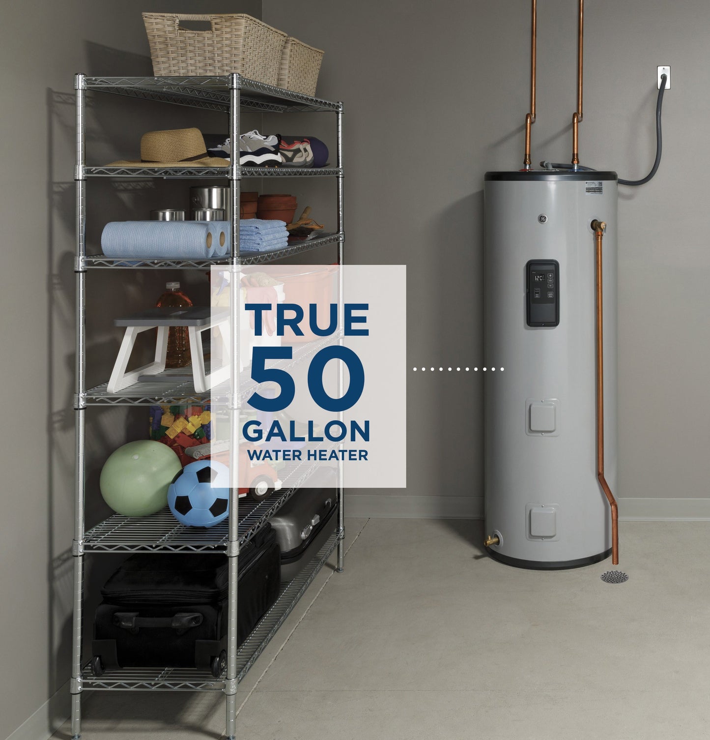GE® Smart 50 Gallon Tall Electric Water Heater