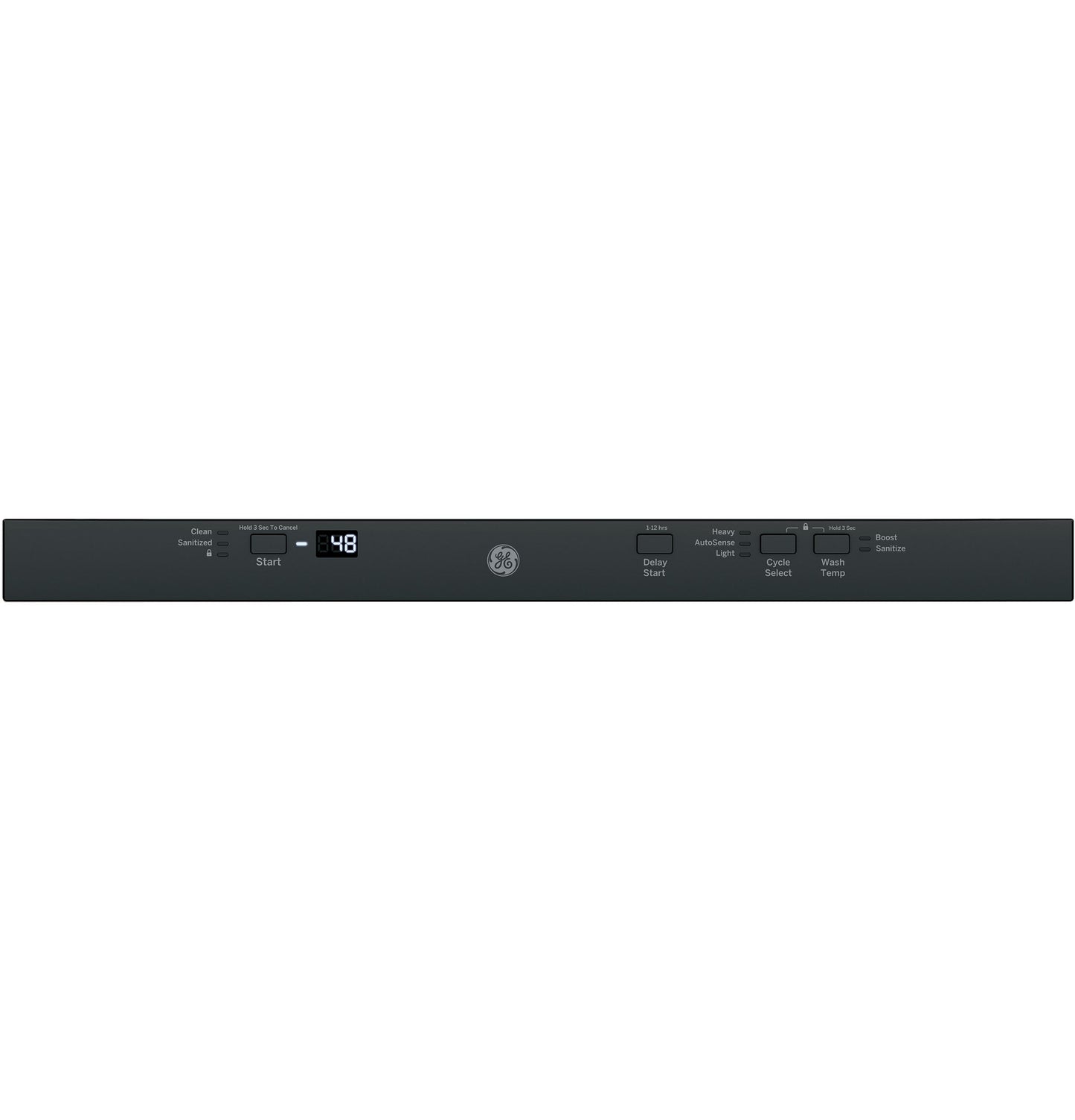 GE® ADA Compliant Stainless Steel Interior Dishwasher with Sanitize Cycle