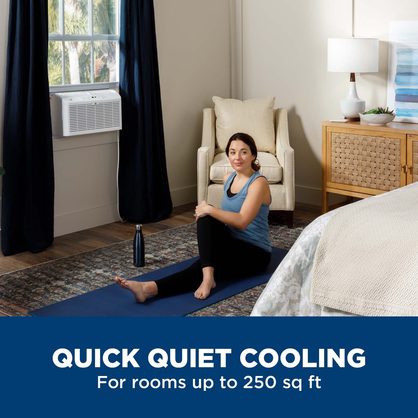 GE® 6,200 BTU Ultra Quiet Window Air Conditioner for Small Rooms up to 250 sq. ft.