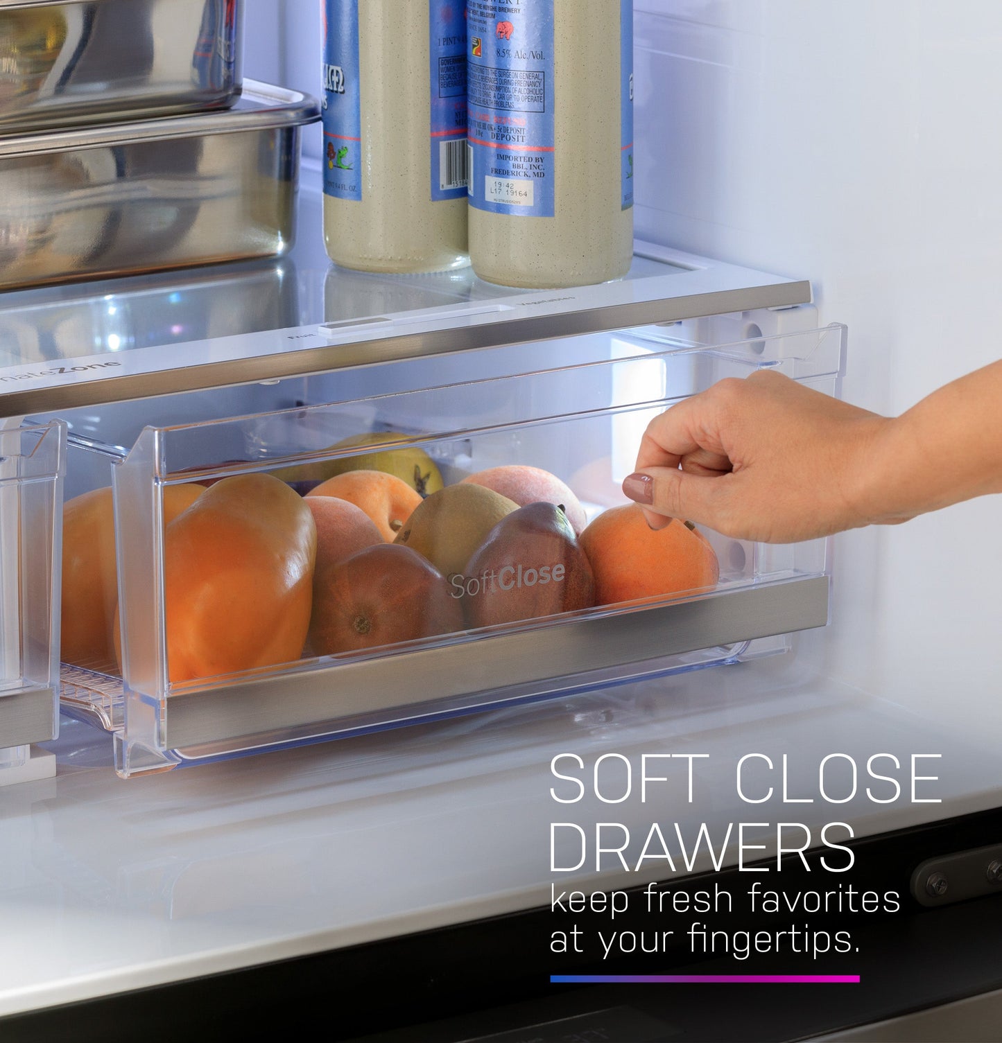 GE Profile™ Series ENERGY STAR® 28.7 Cu. Ft. Smart Fingerprint Resistant 4-Door French-Door Refrigerator With Dual-Dispense AutoFill Pitcher