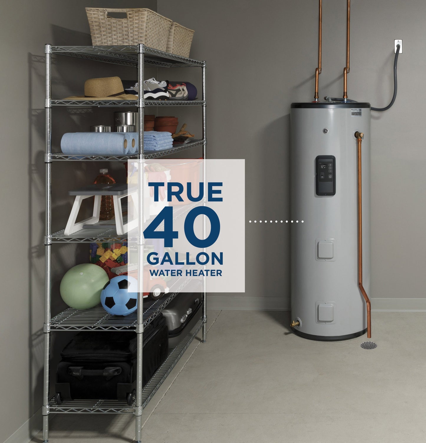 GE® Smart 40 Gallon Tall Electric Water Heater