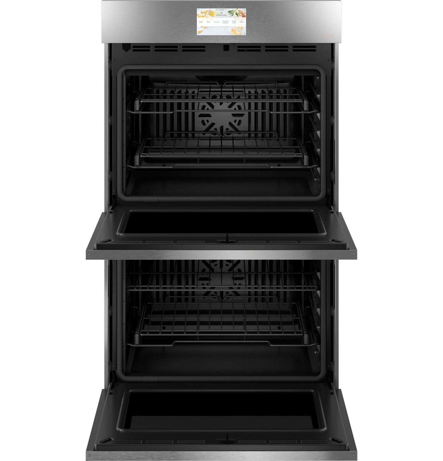 Café™ 30" Smart Built-In Convection Double Wall Oven in Platinum Glass