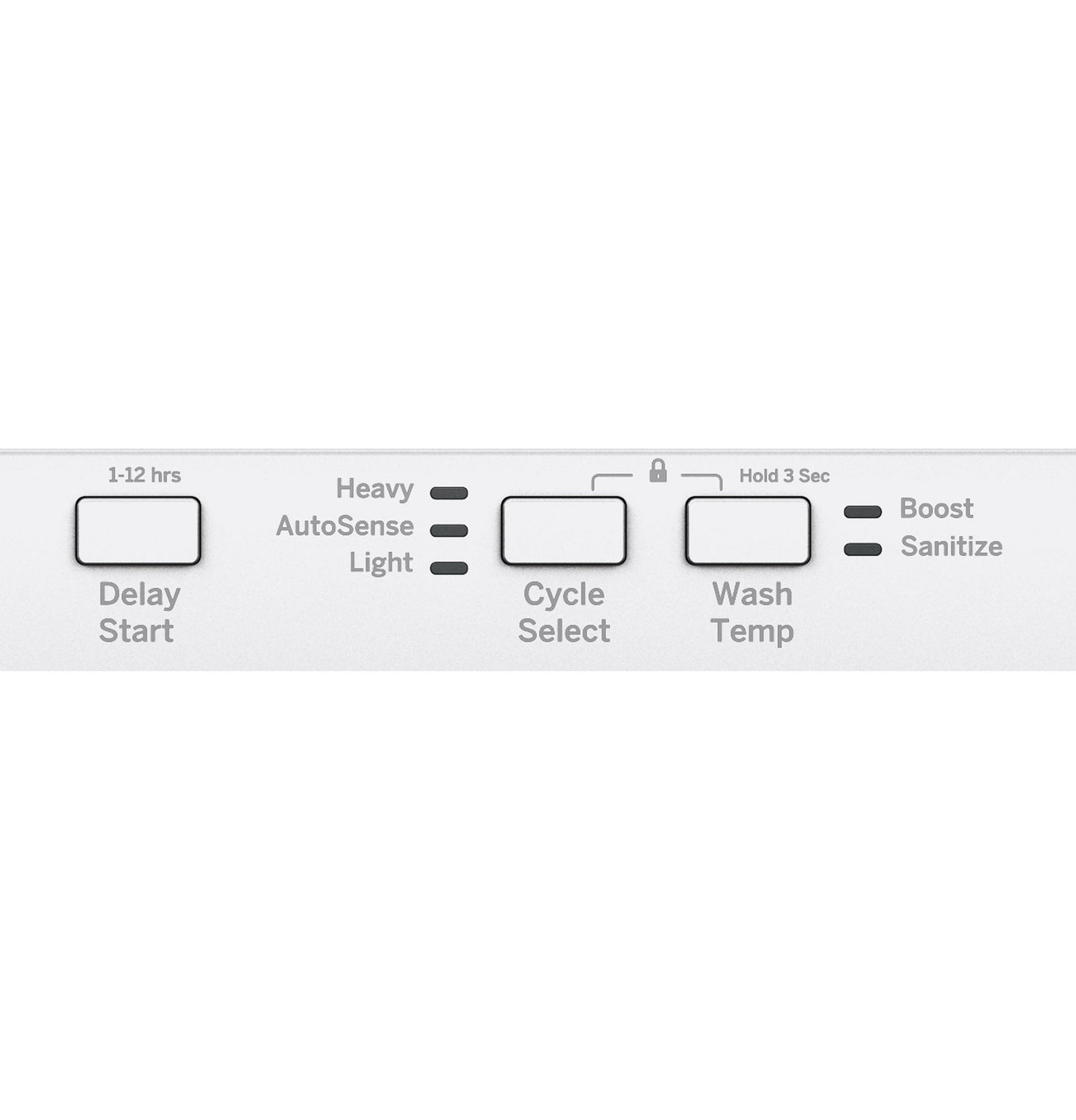 GE® ADA Compliant Stainless Steel Interior Dishwasher with Sanitize Cycle