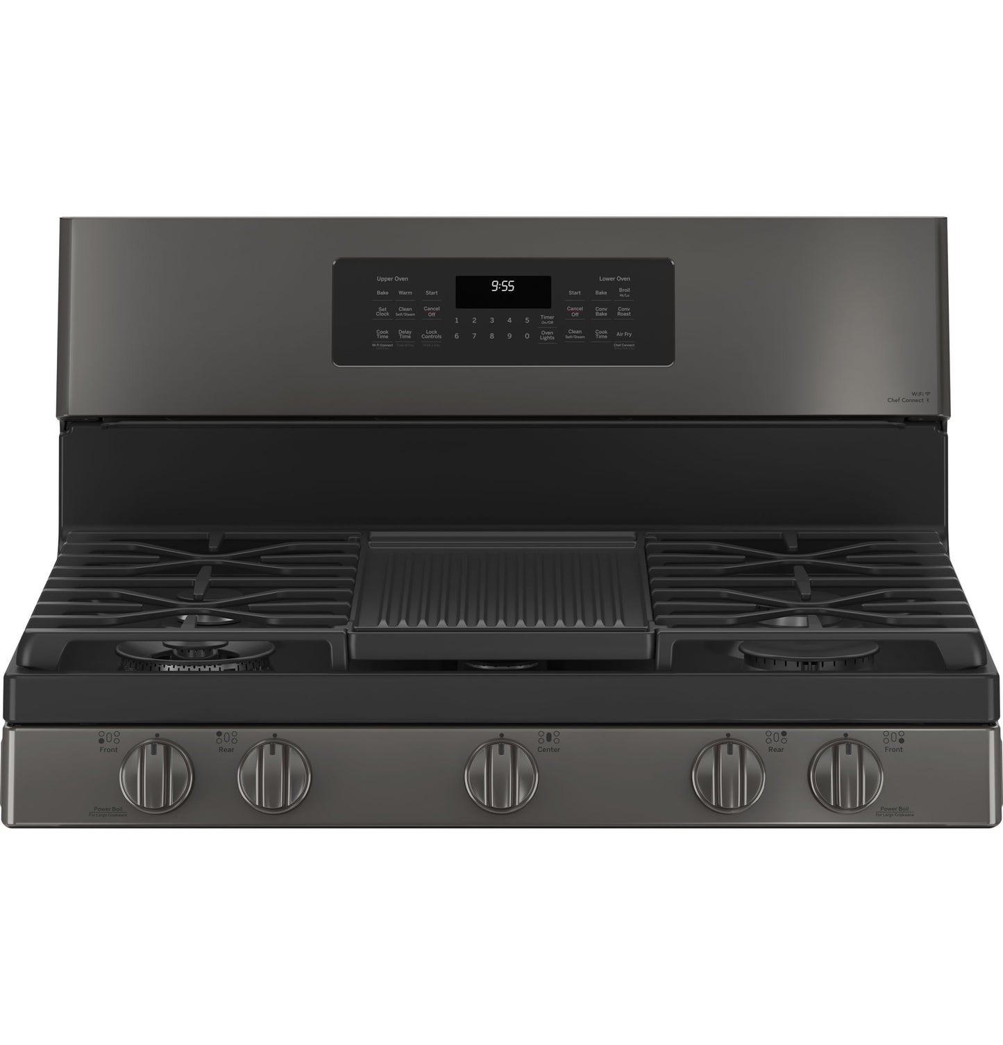 GE Profile™ 30" Free-Standing Gas Double Oven Convection Range with No Preheat Air Fry
