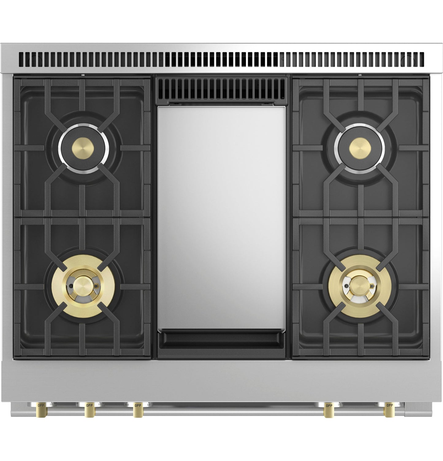 Monogram 36" Dual-Fuel Professional Range with 4 Burners and Griddle (Natural Gas)