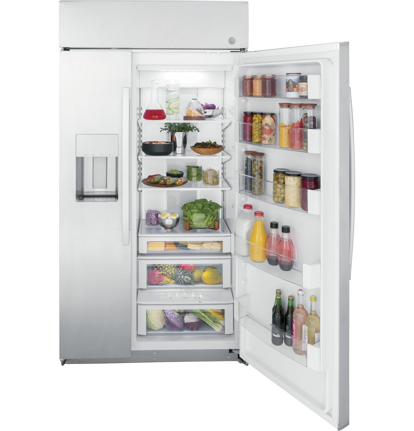 GE Profile™ Series 42" Smart Built-In Side-by-Side Refrigerator with Dispenser